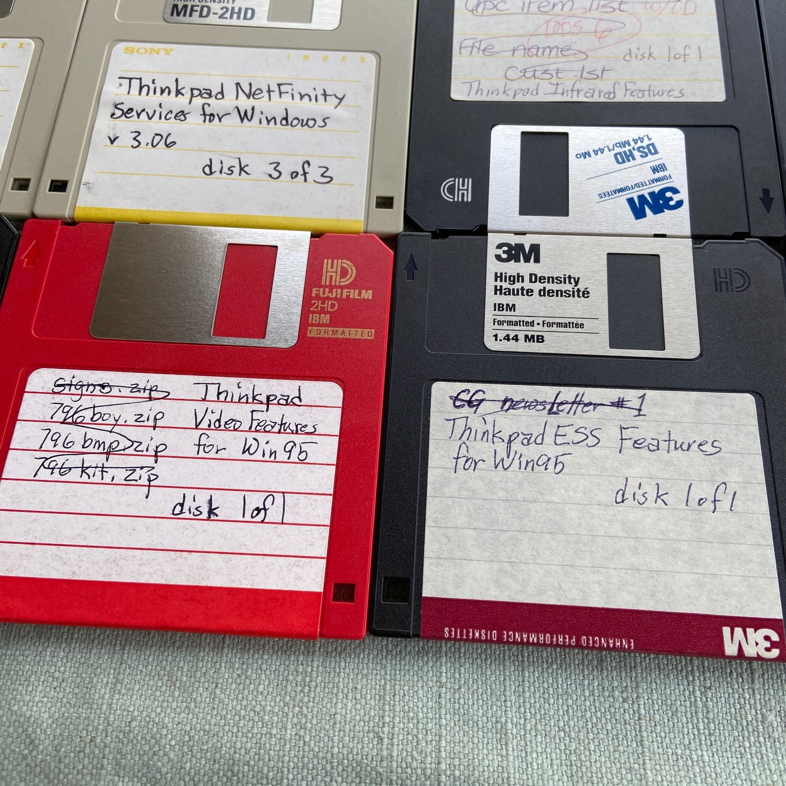 Software Lot IBM Thinkpad Utility CDROM PCMCIA TranXit WinCIM NetFinity Video