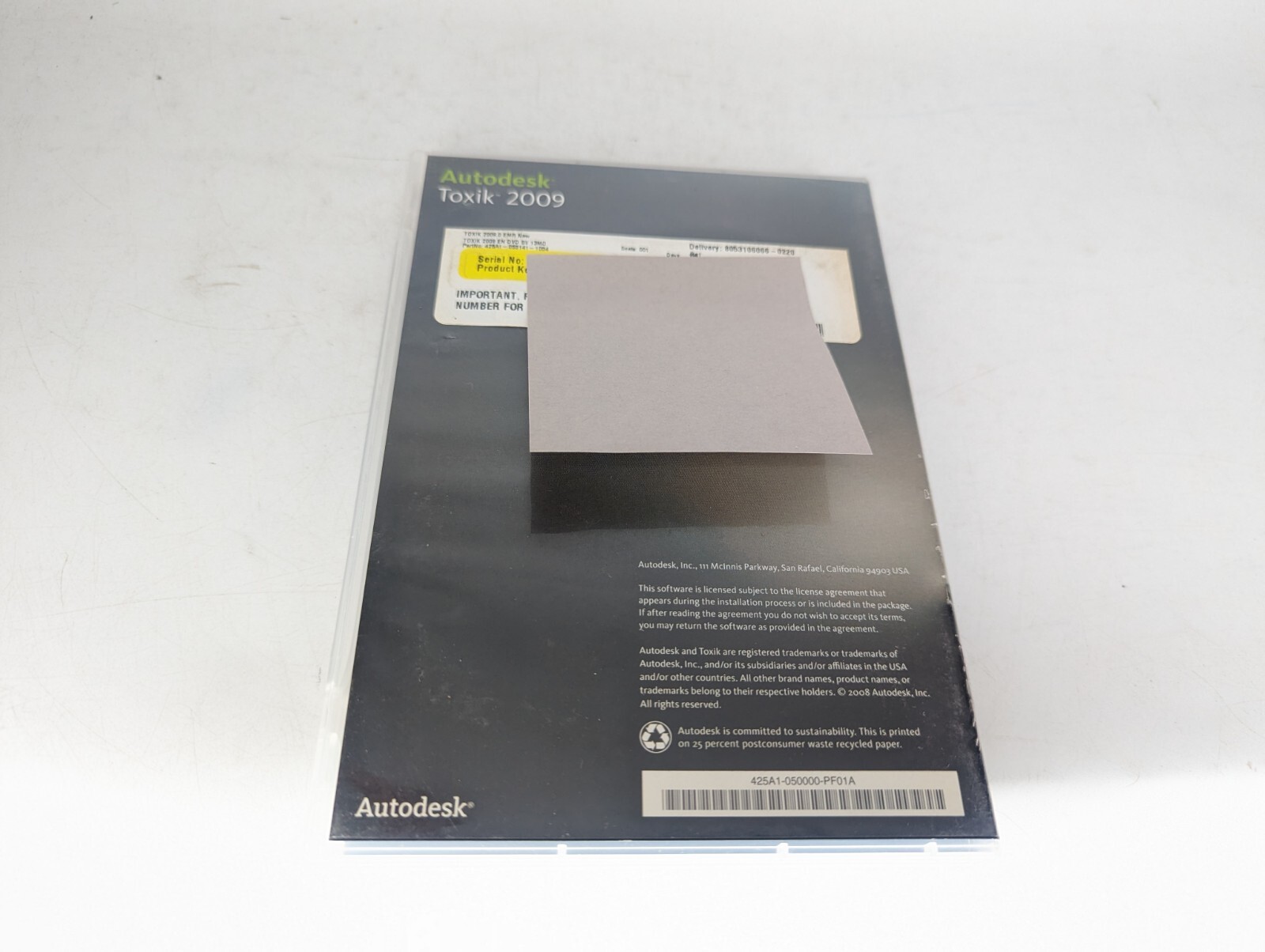 Autodesk Toxik 2009 Student Version English DVD (SERIAL NUMBER INCLUDED)