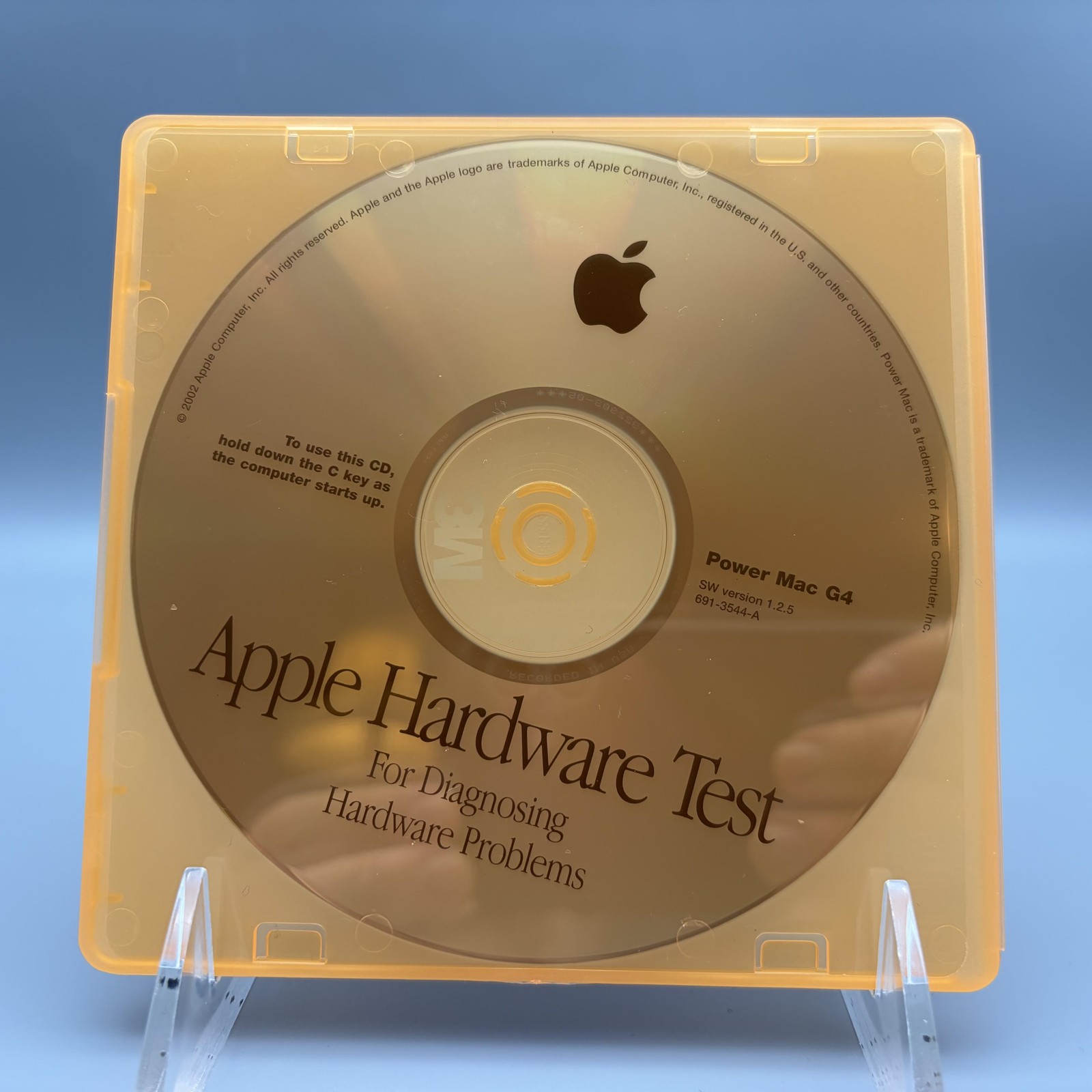 Apple Hardware Test CD Power Mac G4 SW 1.2.5 691-3544-A Diagnostic Utility