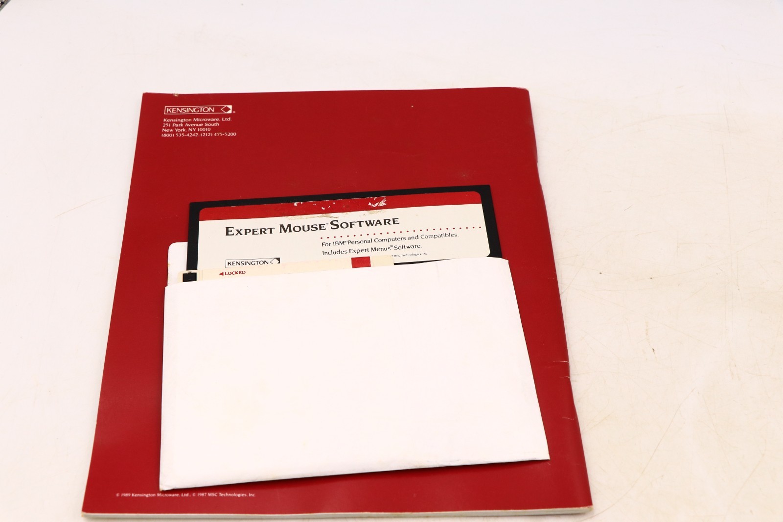 Vintagew Kensington Expert Mouse User Manual & Floppy Disks ONLY IBM Compatibles