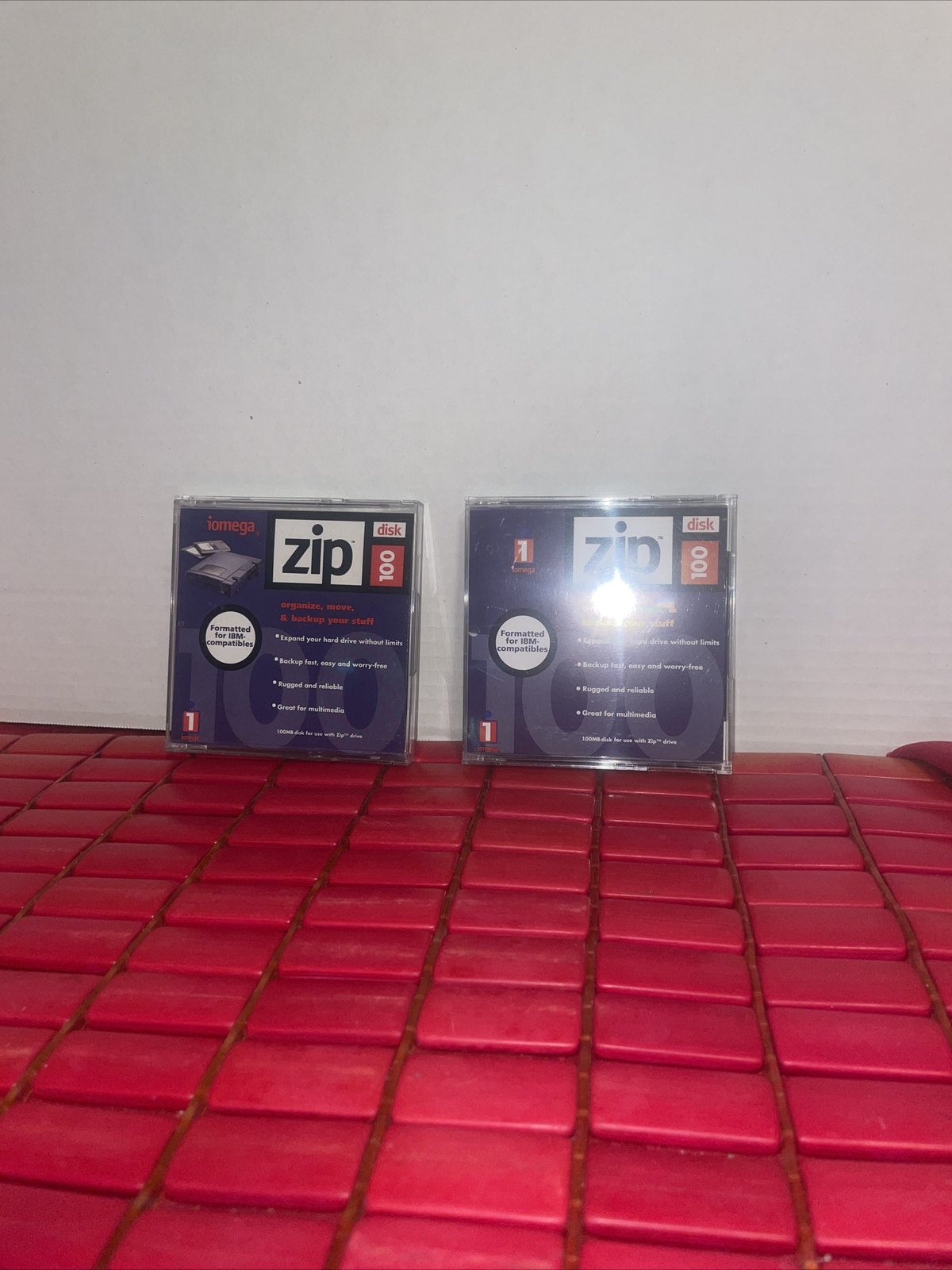 2-Iomega Zip 100MB Disk formatted for IBM-compatibles