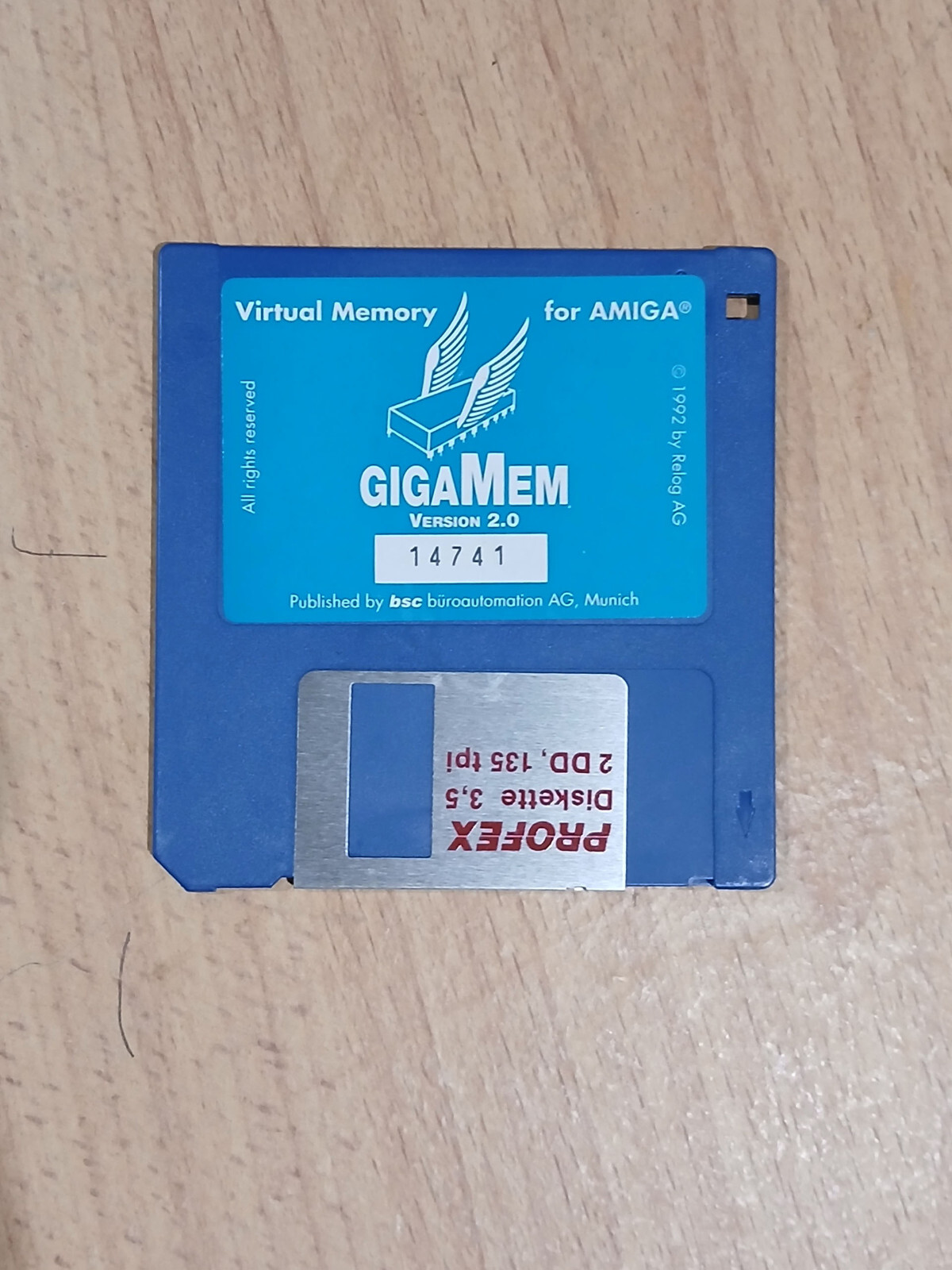 GigaMem for Commodore Amiga – Original Floppy Disk & Manual