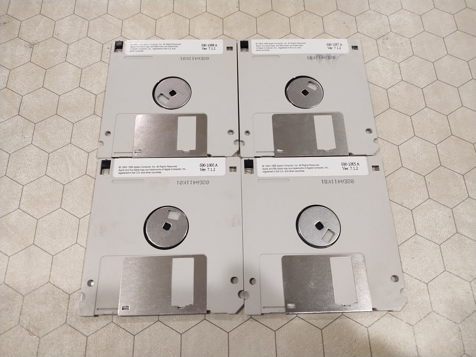 Apple Power Macintosh Additions/Goodies,OS 7.1.2 3.5″ floppy disks, 1994, tested