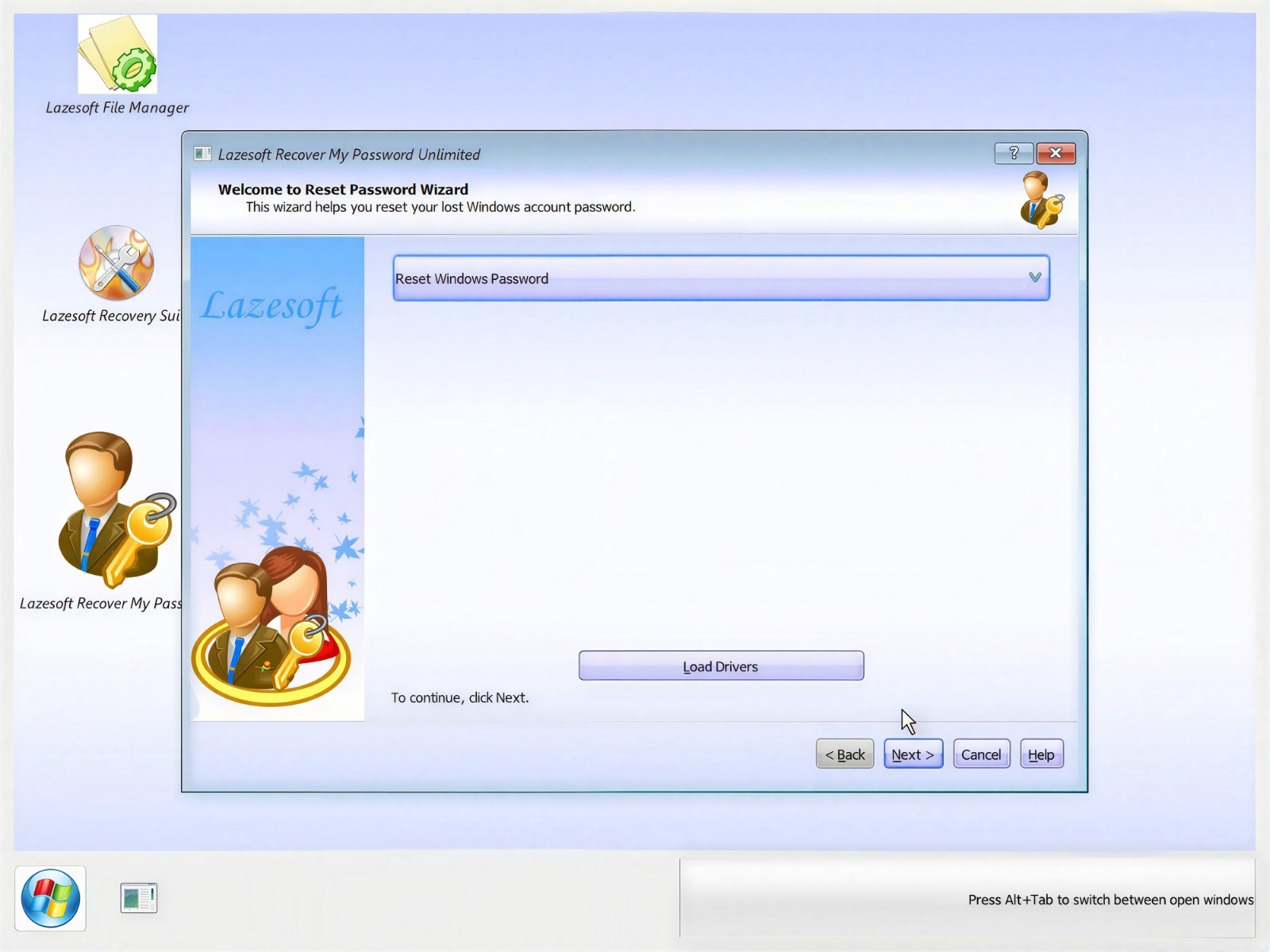 Lazesoft Recover My Password Unlimited Edition Bootable DVD/USB
