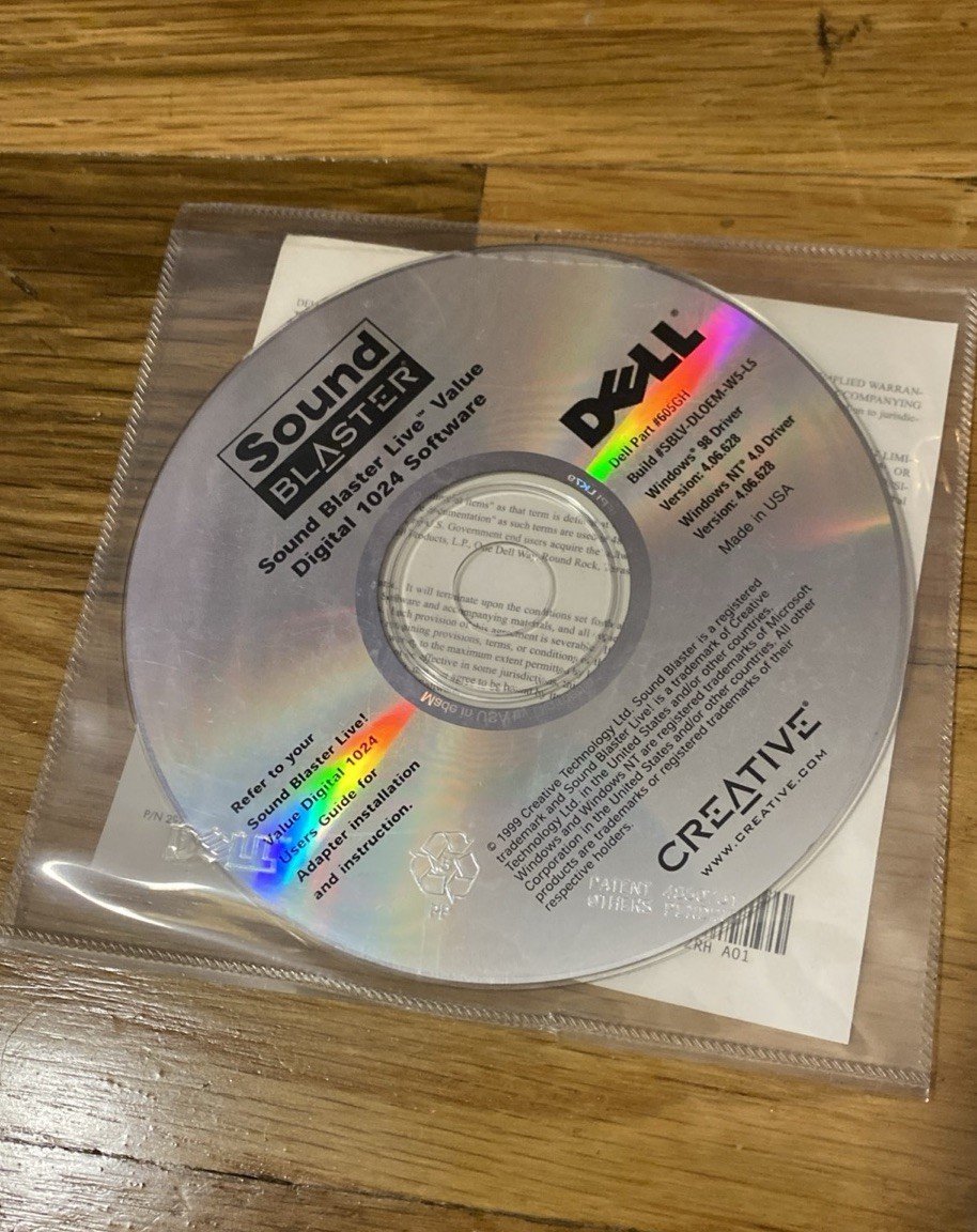 Sound Blaster Live! Digital 1024 Software DPN:605GH