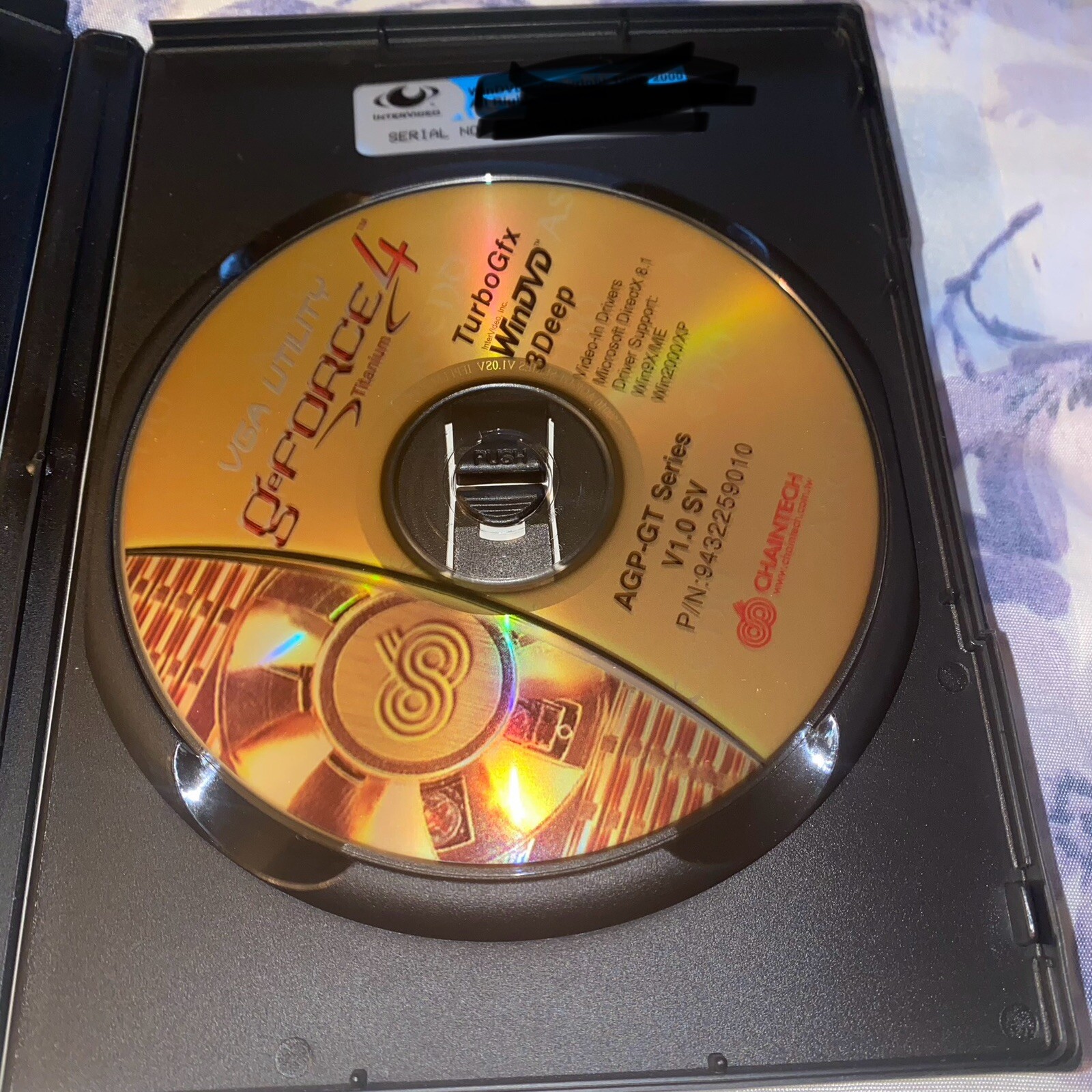 GeForce 4 Titanium 4600 VGA Utility Drivers/Utilities WinDVD Case