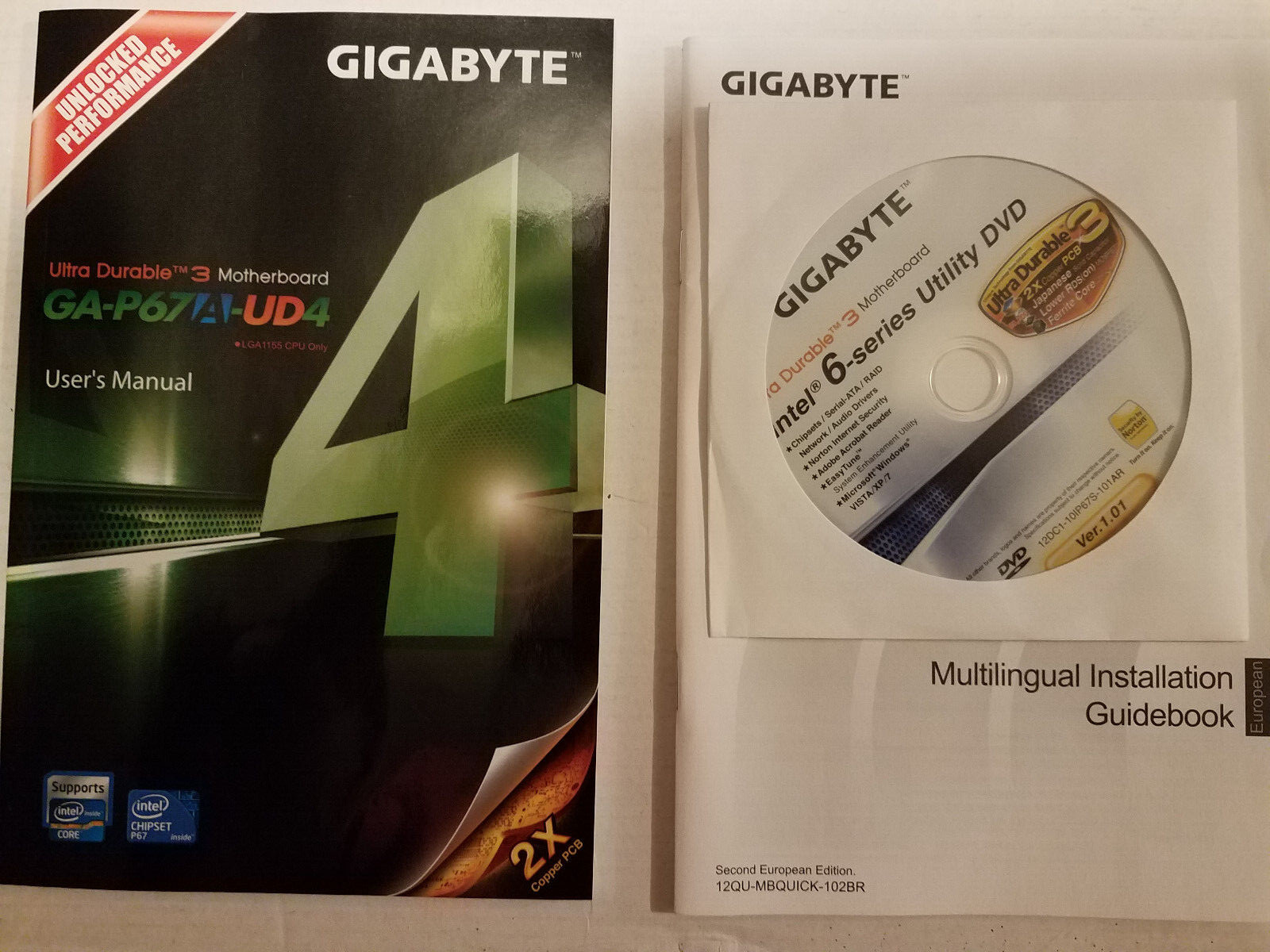 Gigabyte GA-P67A-UD4 Manual Drivers and Utilities CD/DVD