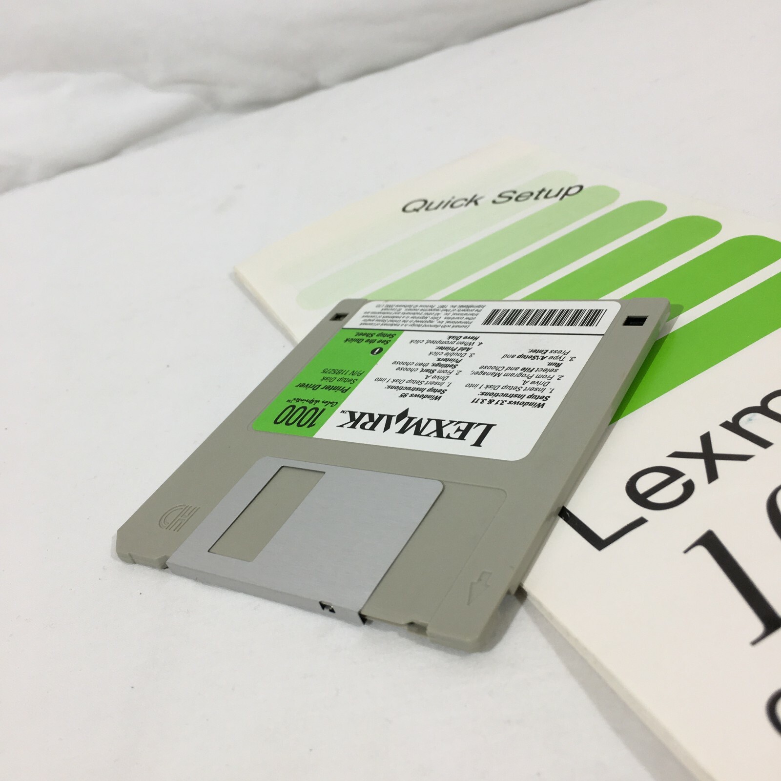Vintage Lexmark 1000 Color Jetprinter Printer 3.5″ Diskette Driver Disk & Manual