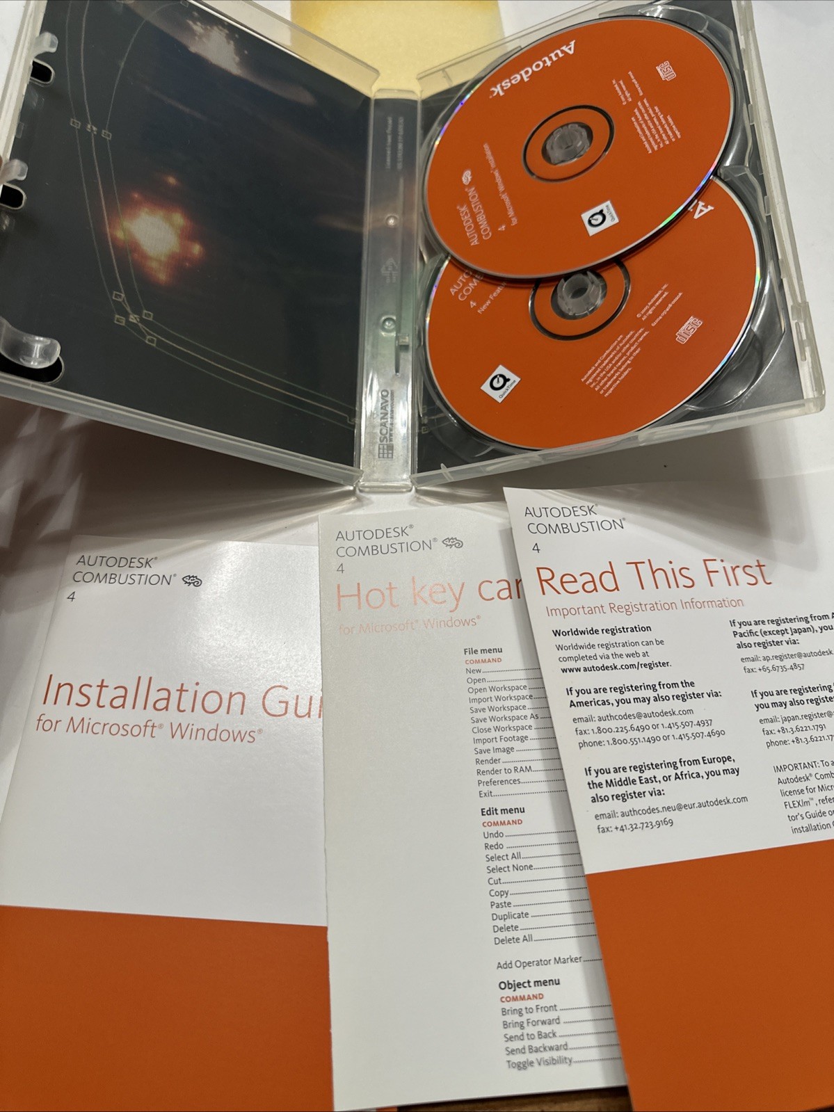 AUTODESK COMBUSTION 4 FOR MICROSOFT WINDOWS WITH SERIAL NUMBER