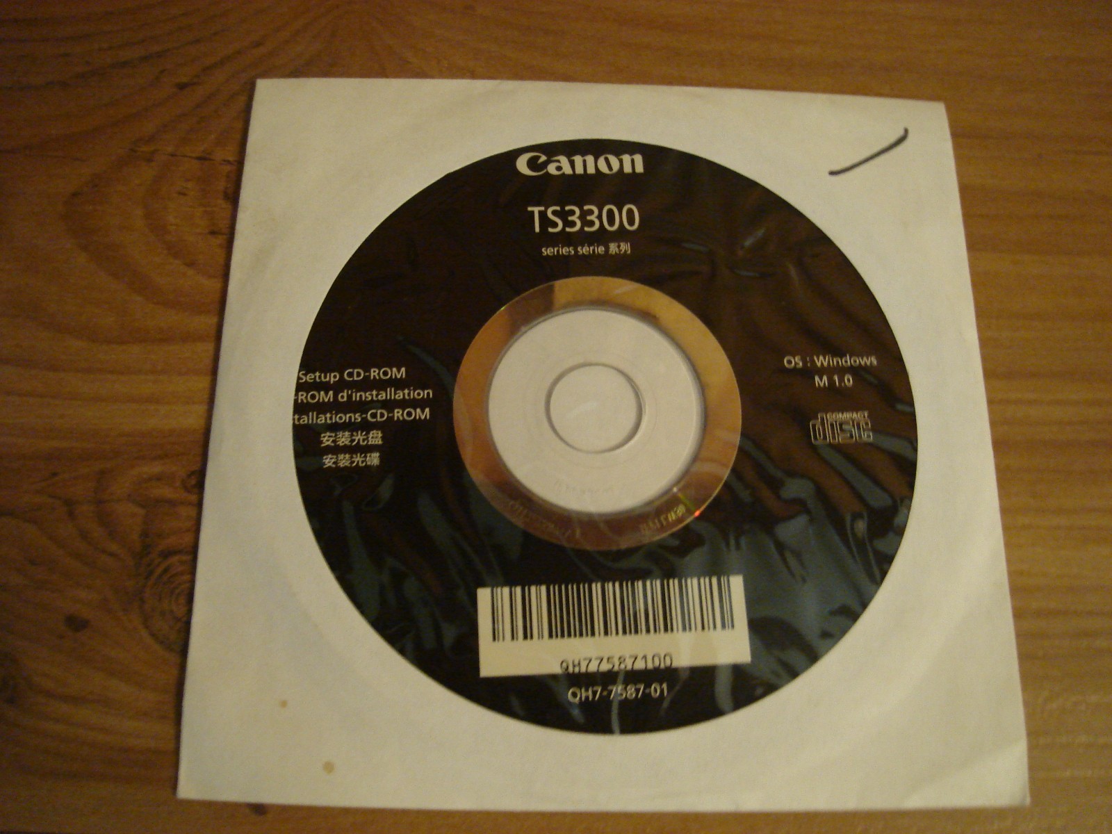 Canon TS3300 Printer Setup CD-Rom – PC Windows Software- Disk Only