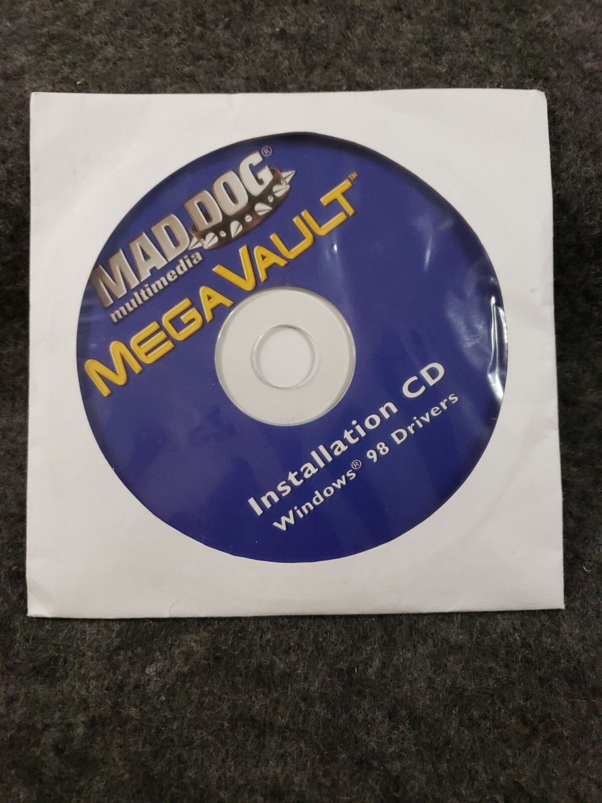 Mad Dog Installation CD (2003) DISC ONLY for Win 98 CD ……………..(CAB1S1)