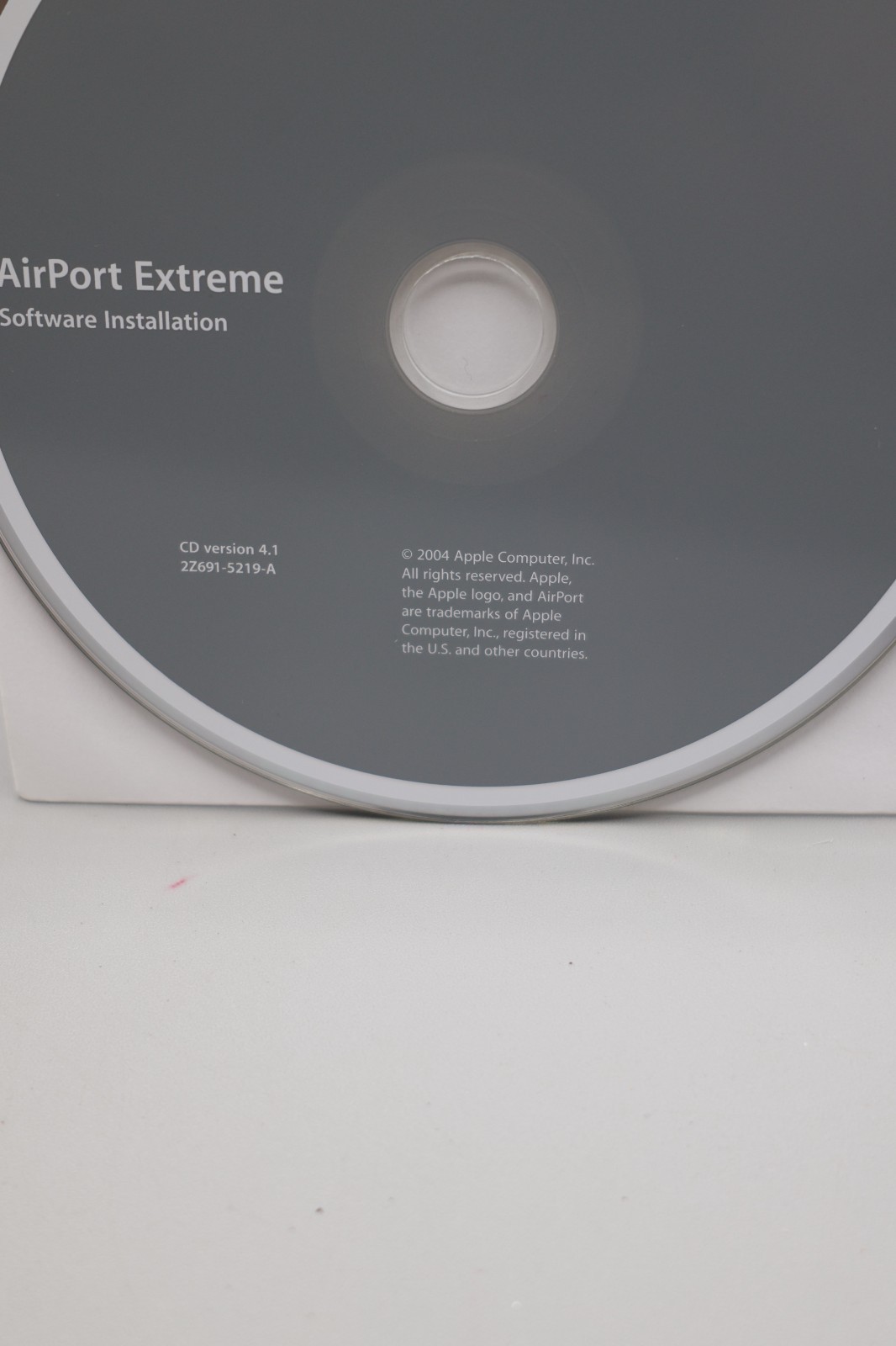 2004 Macintosh Mac AirPort Extreme Version 4.1 Software Installation CD-ROM