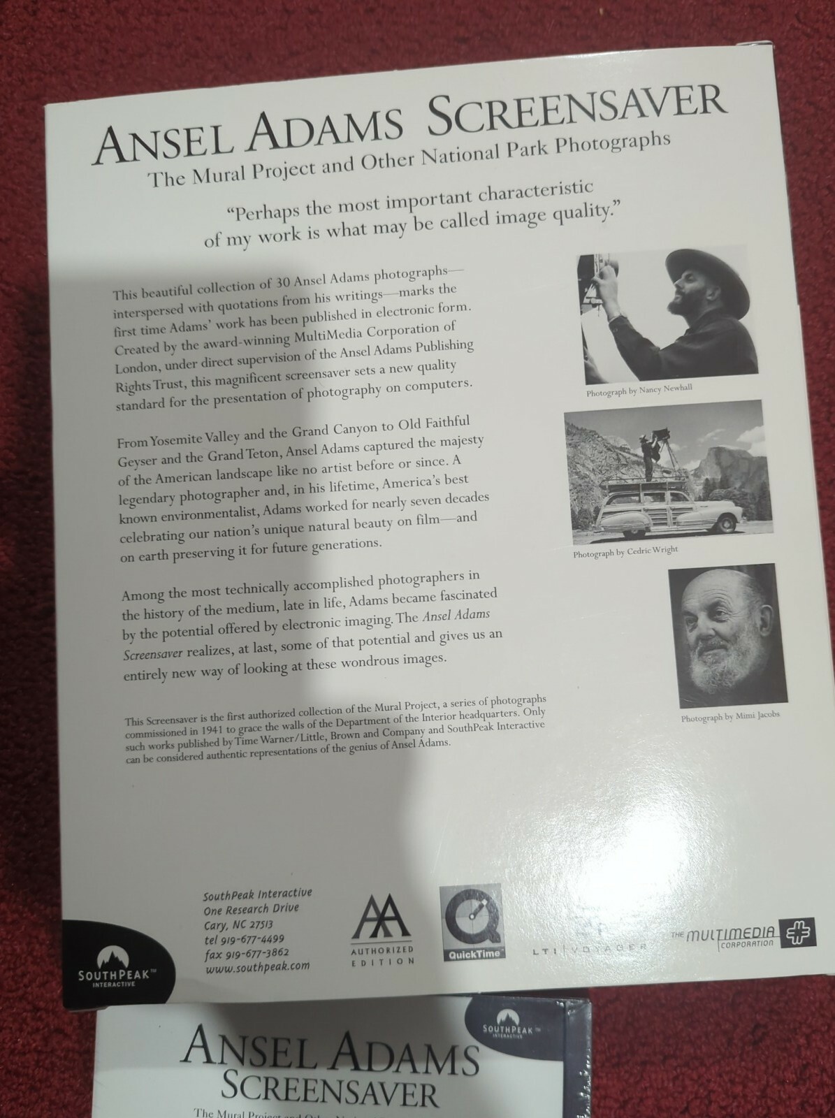 Vintage Ansel Adams Screensaver The Mural Project Photographs NEW