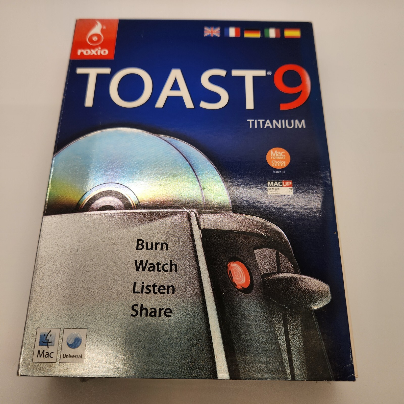 Sealed New In Box Vintage Roxio Toast 9 Titanium For Mac