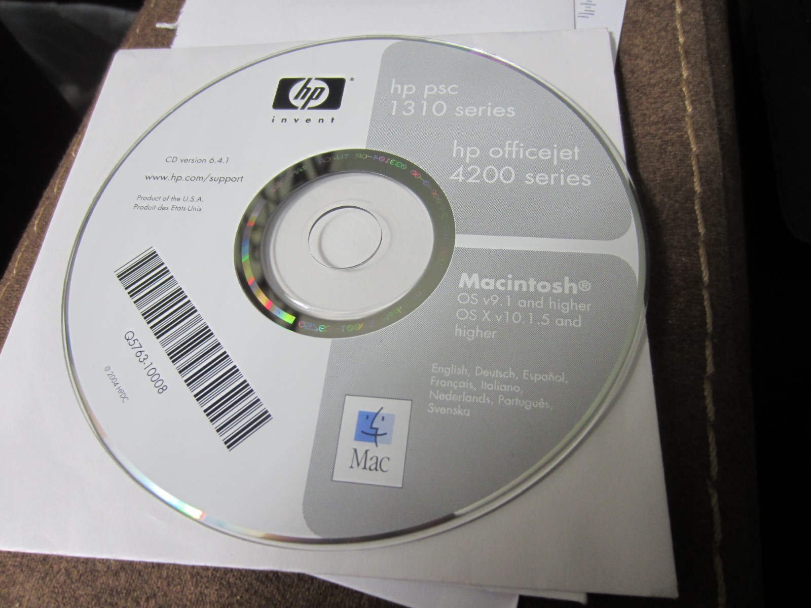 HP PSC 1310 Series / HP Officejet 4200 Series – Version 6.4.1 (MAC, 2004)