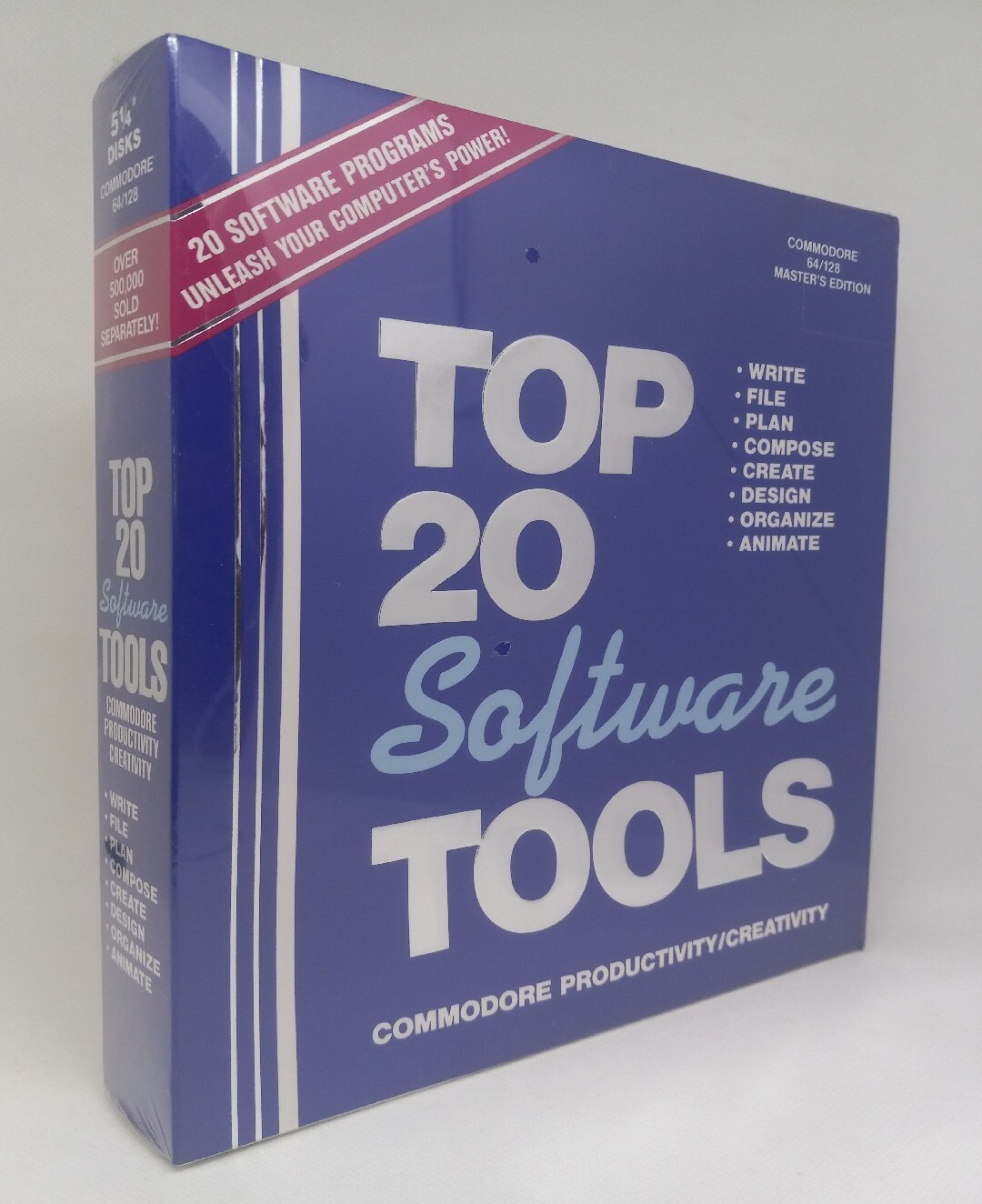 Commodore 64/128 Master’s Edition Top 20 Software Tools * VTG 1990 New & Sealed