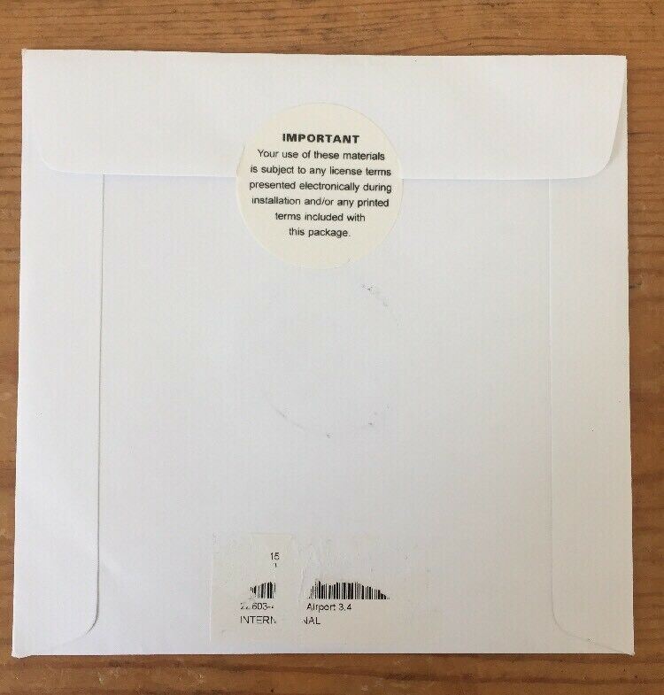 2004 Macintosh Mac AirPort Extreme 3.4 Application Software Installation CD Disc