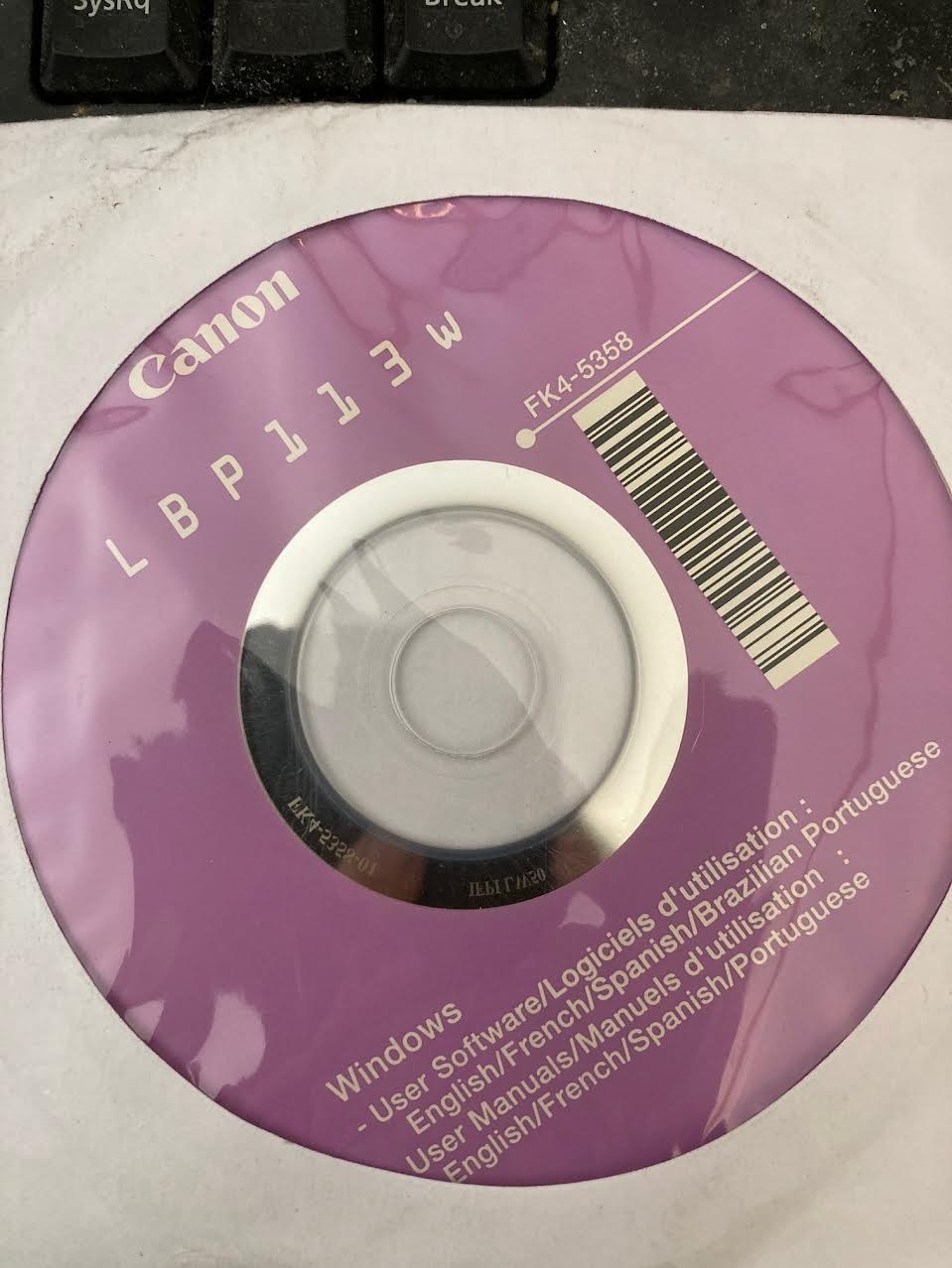 New Genuine Canon LBP113w Printer CD Software Drivers Utilities