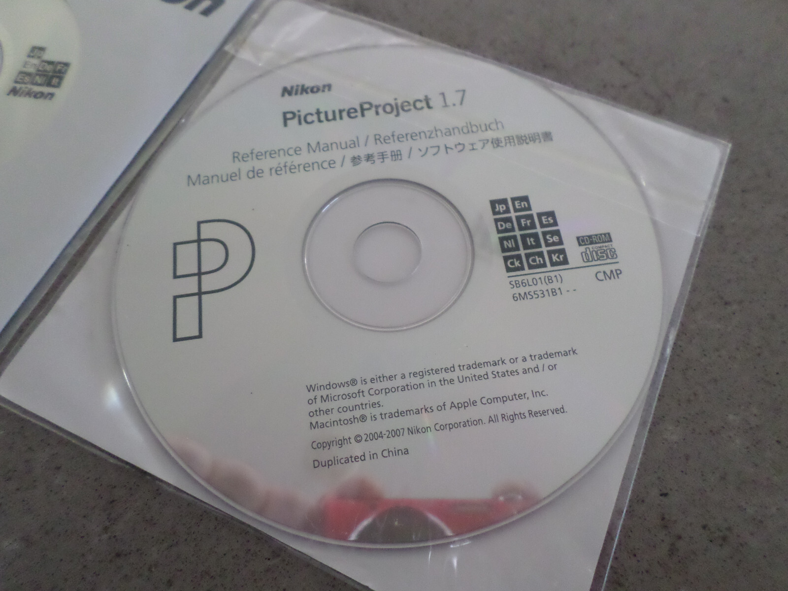 Nikon Picture Project 1.7 View 5 5.0 Reference Manual Disc – 2 Discs