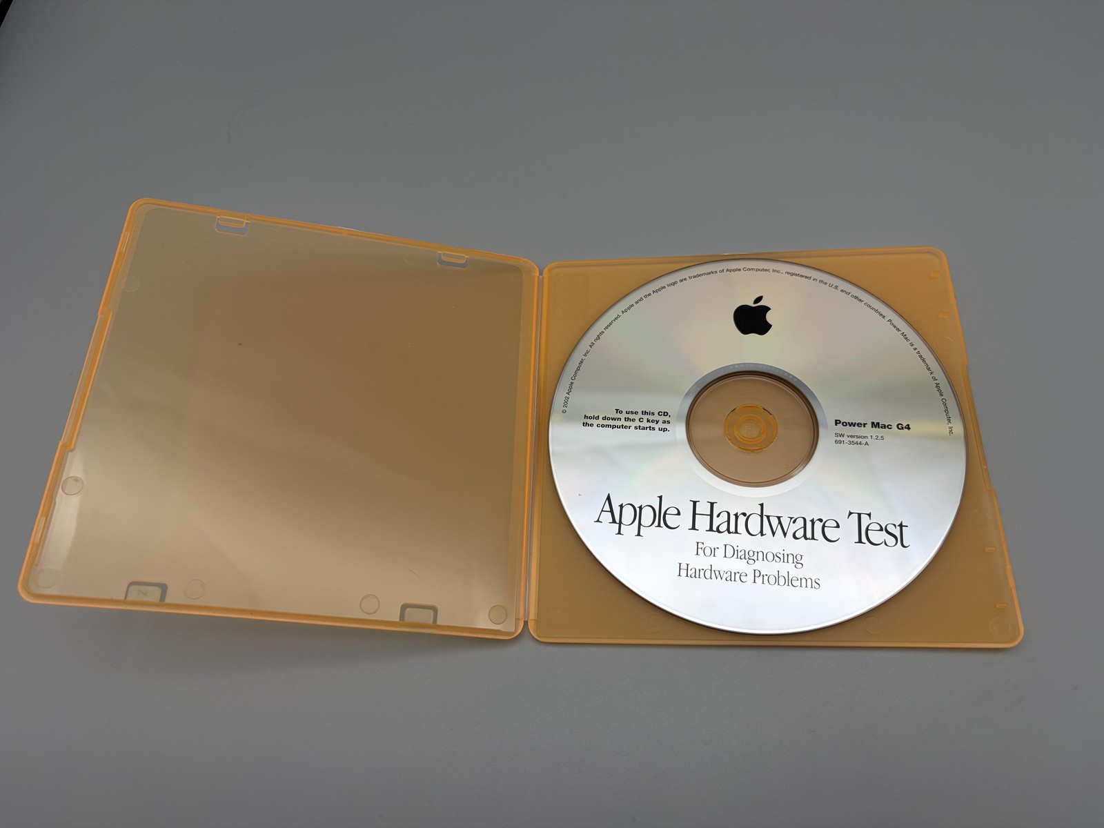 Apple Hardware Test CD Power Mac G4 SW 1.2.5 691-3544-A Diagnostic Utility