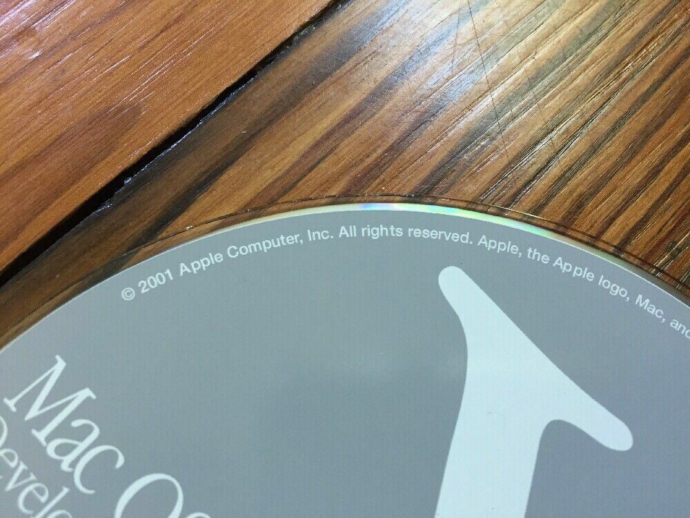 Vintage 2001 Macintosh Mac OS X Version 10.1 Developer Tools Install CD Disc