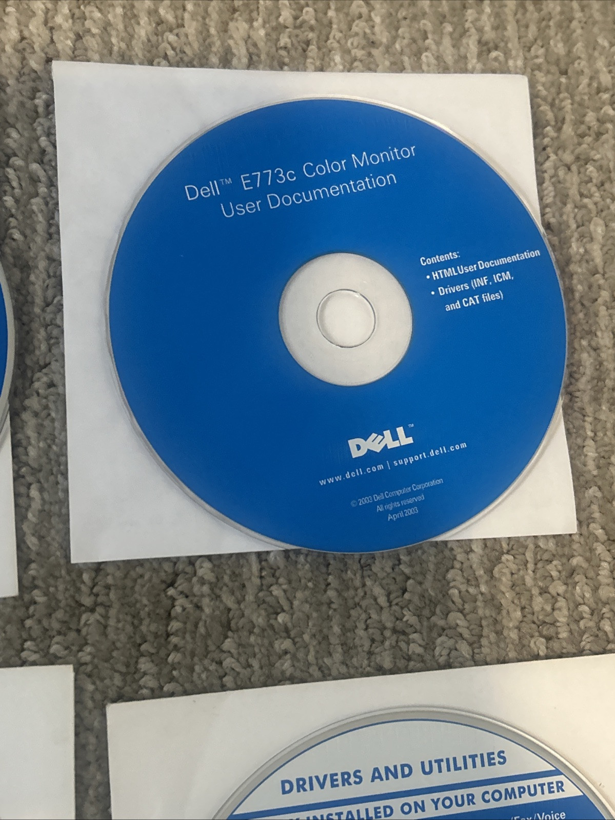 Dell Drivers & Applications CD Set For Windows XP Operating System 6 CDs Total