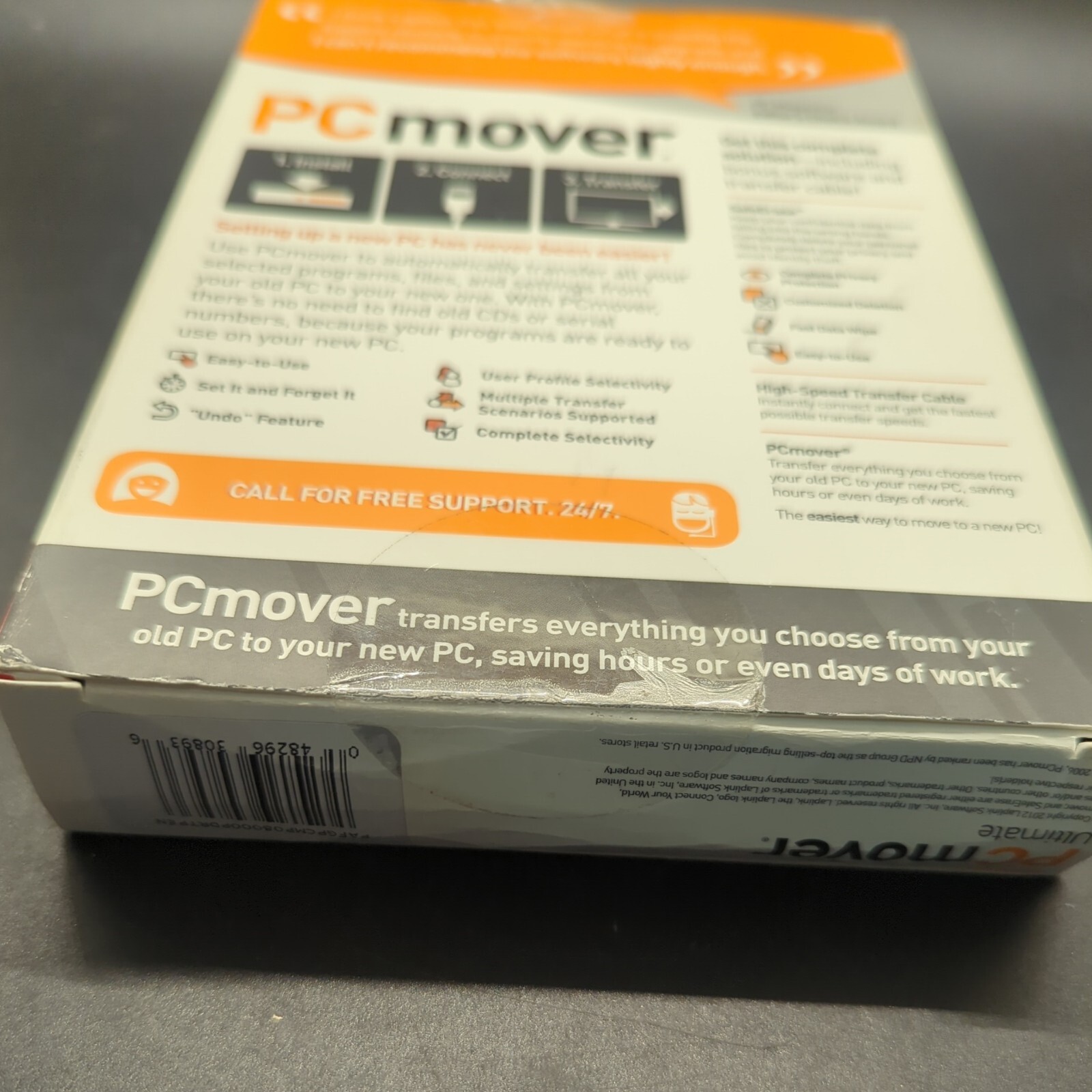 LapLink PCMover Ultimate SafeErase for Windows 8, 7, Vista, XP Open Box