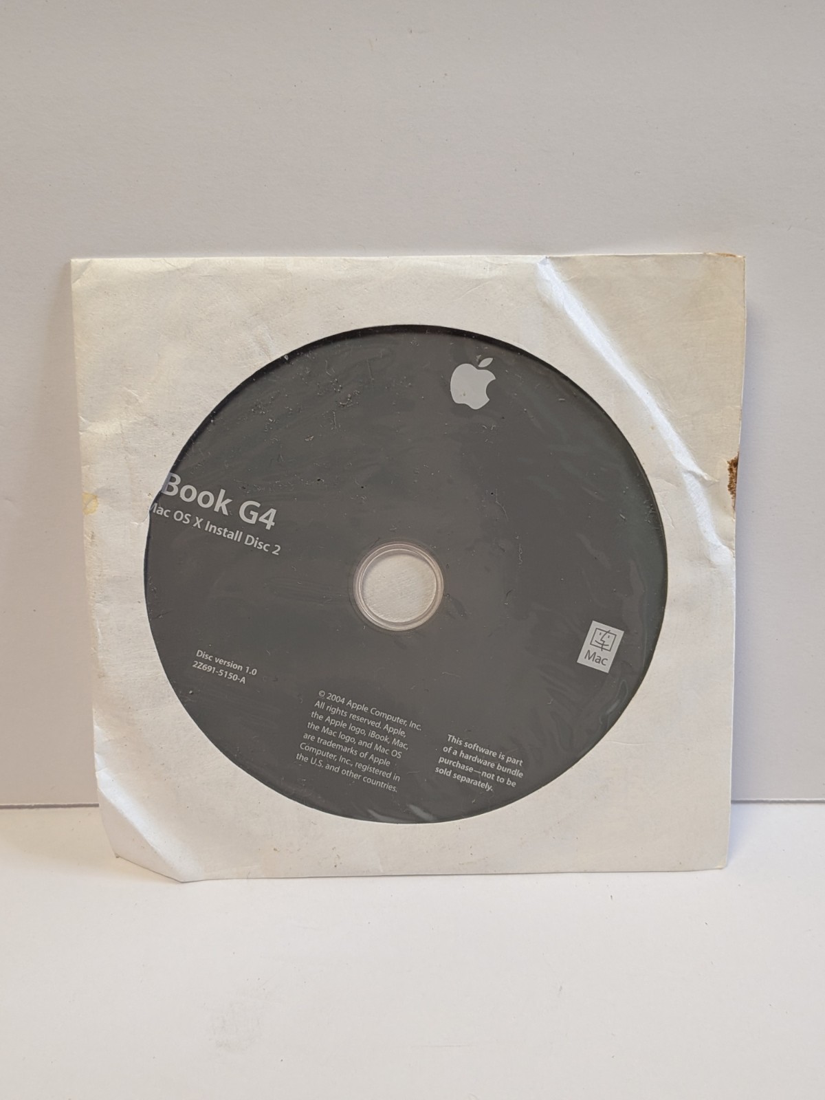 iBook G4 CD-Rom Apple Hardware test Software + additional software 2004