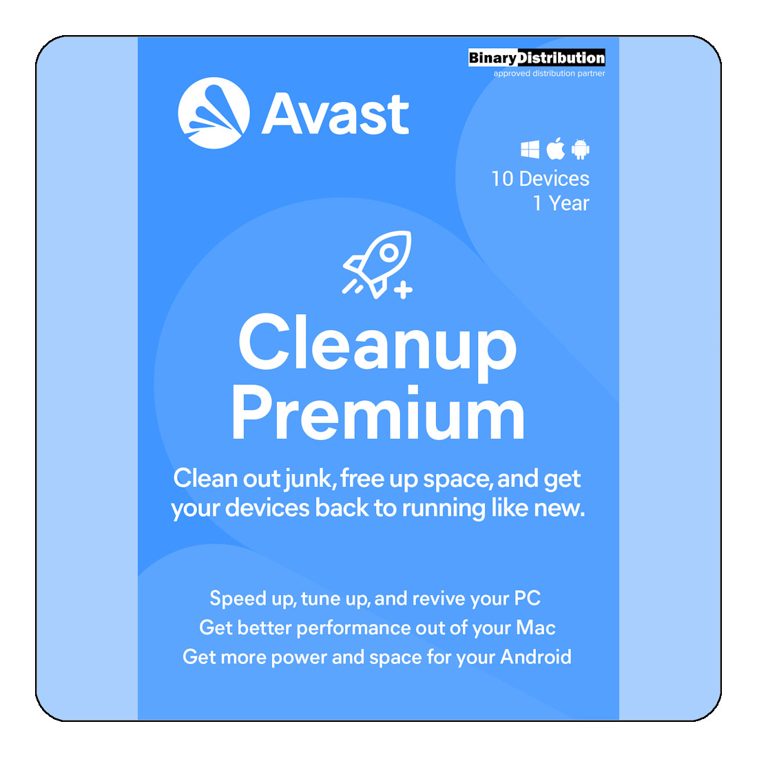 Avast Cleanup Premium 2026 – 10 Devices – 1 Year – PC Speed Booster [Download]