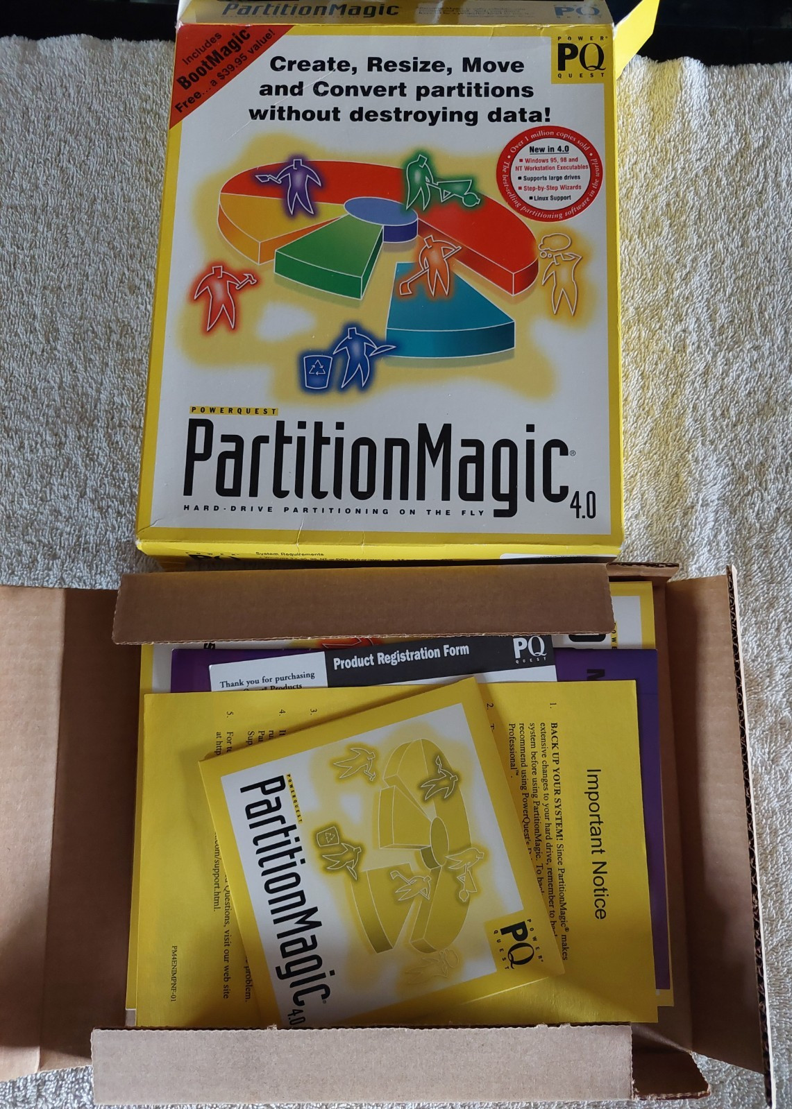 PartitionMagic 4.0 PowerQuest Utility Software Hard Disk Partitioning