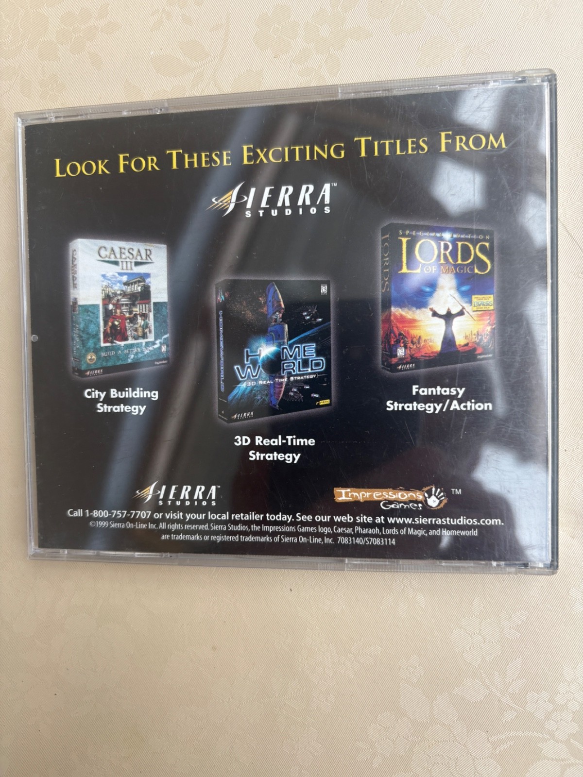 1999 SIERRA STUDIOS PHARAOH BUILD A KINGDOM RULE THE NILE LIVE FOREVER CD GAME