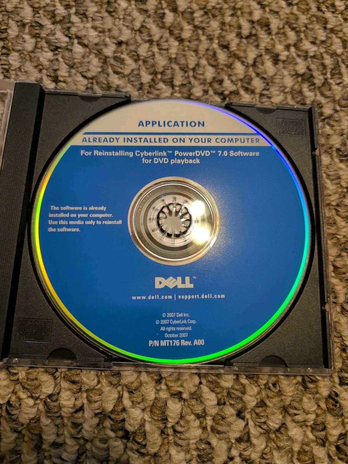 DELL Drivers and Utilities DVD for Reinstalling Cyberlink PowerDVD 7.0 Software