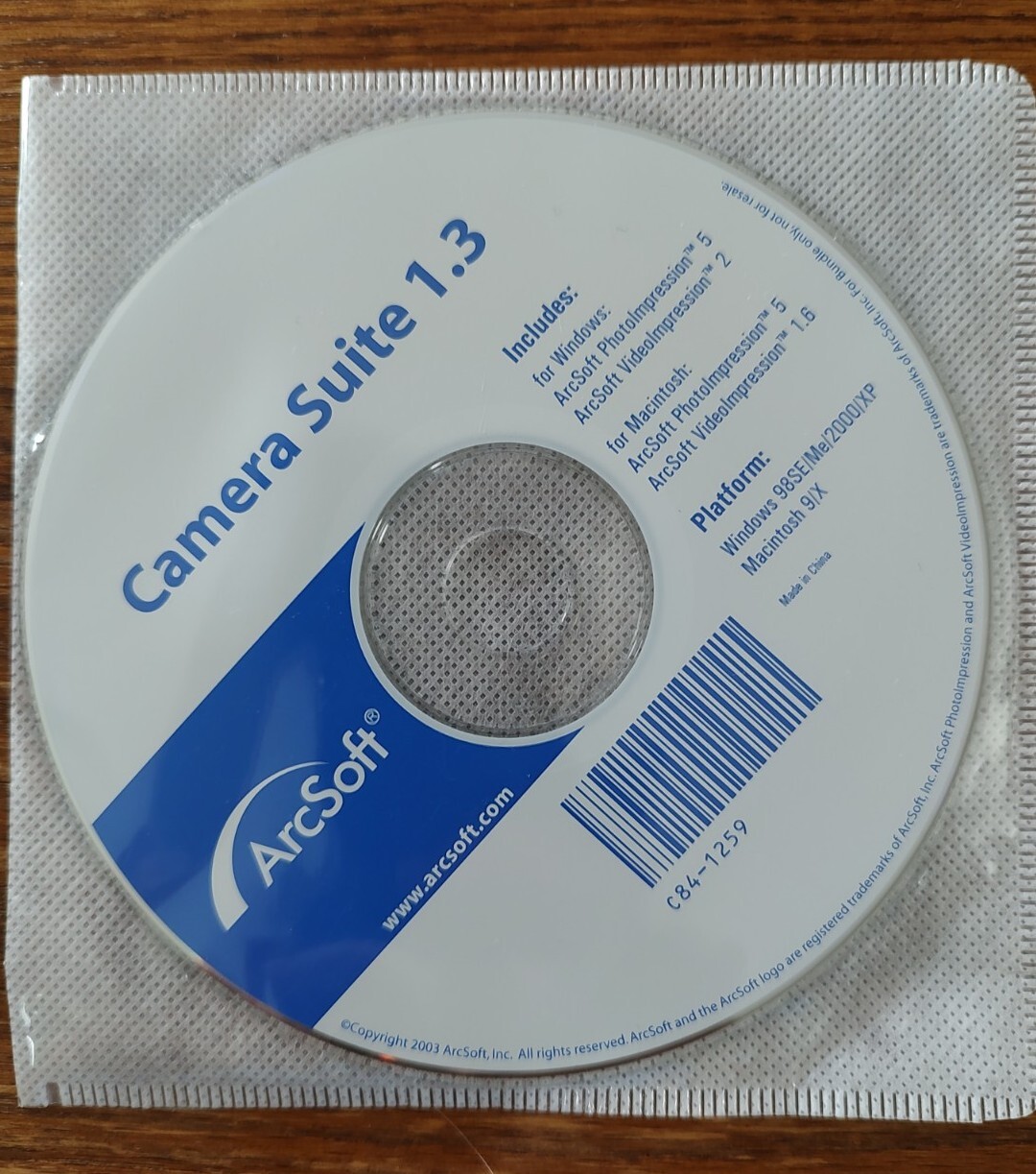 Canon Digital Camera Software Solution Disk 19.0 & Camera Suite 1.3 ArcSoft