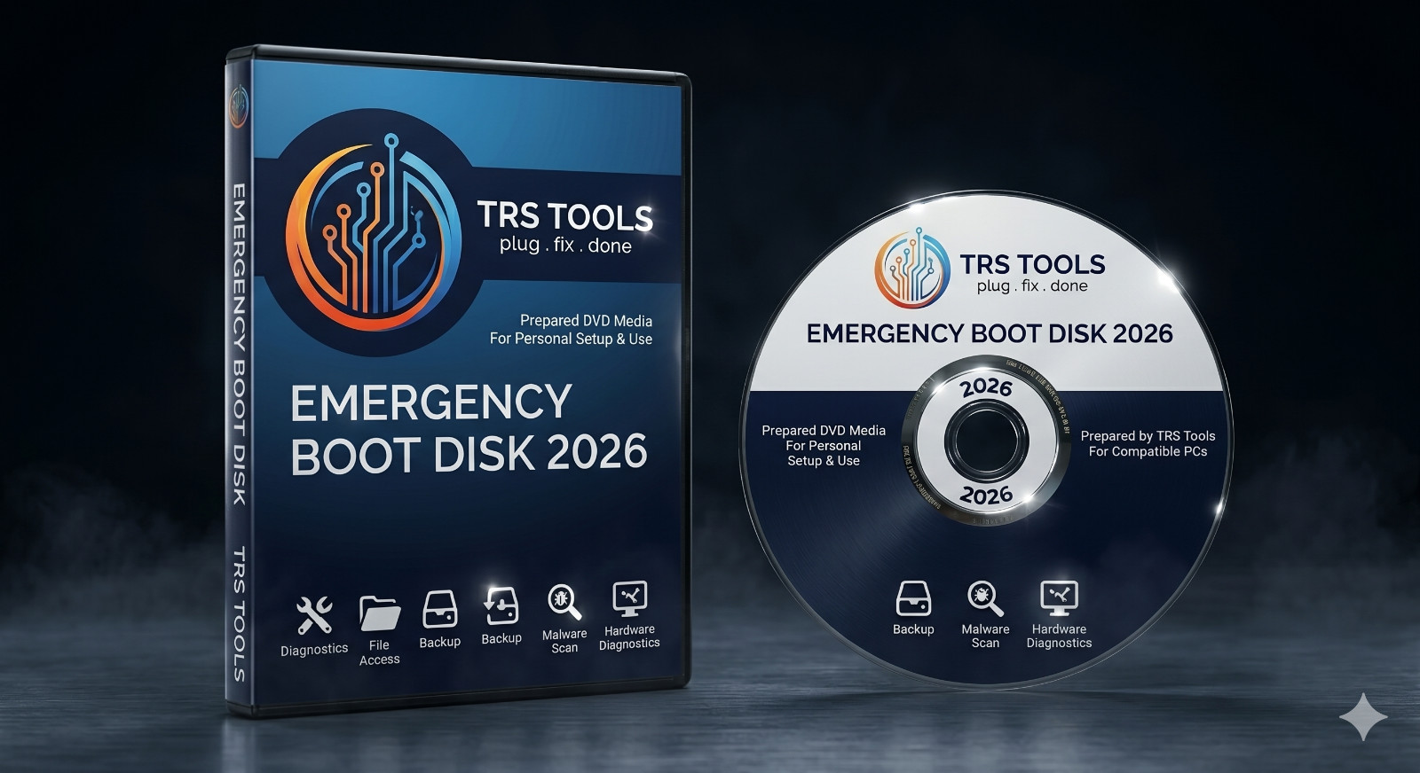 Emergency Boot Disk 2026 DVD PC Repair Diagnostics