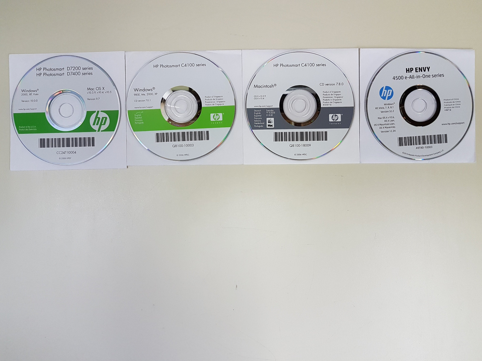 Choose 1 / HP LaserJet OfficeJet PSC Envy PhotoSmart DeskJet printer / Driver CD