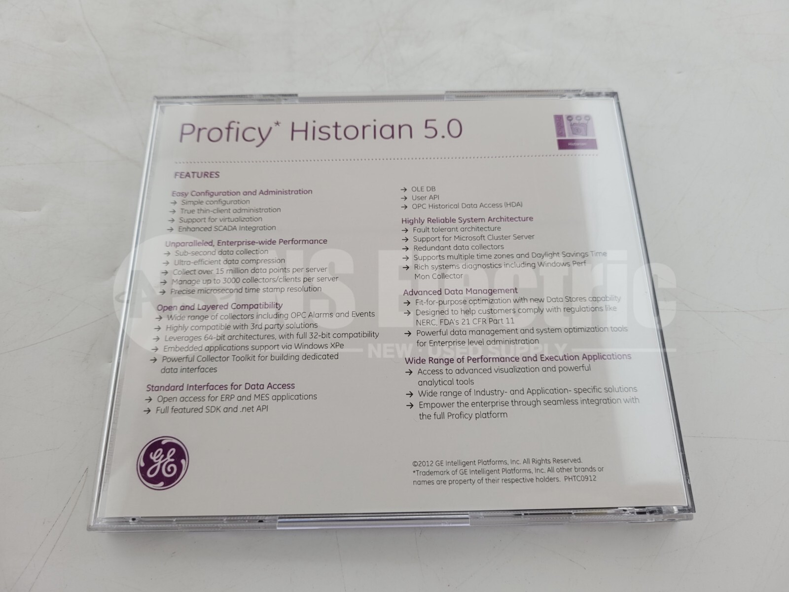 GE proficy* historian 5.0 Intelligent Platforms