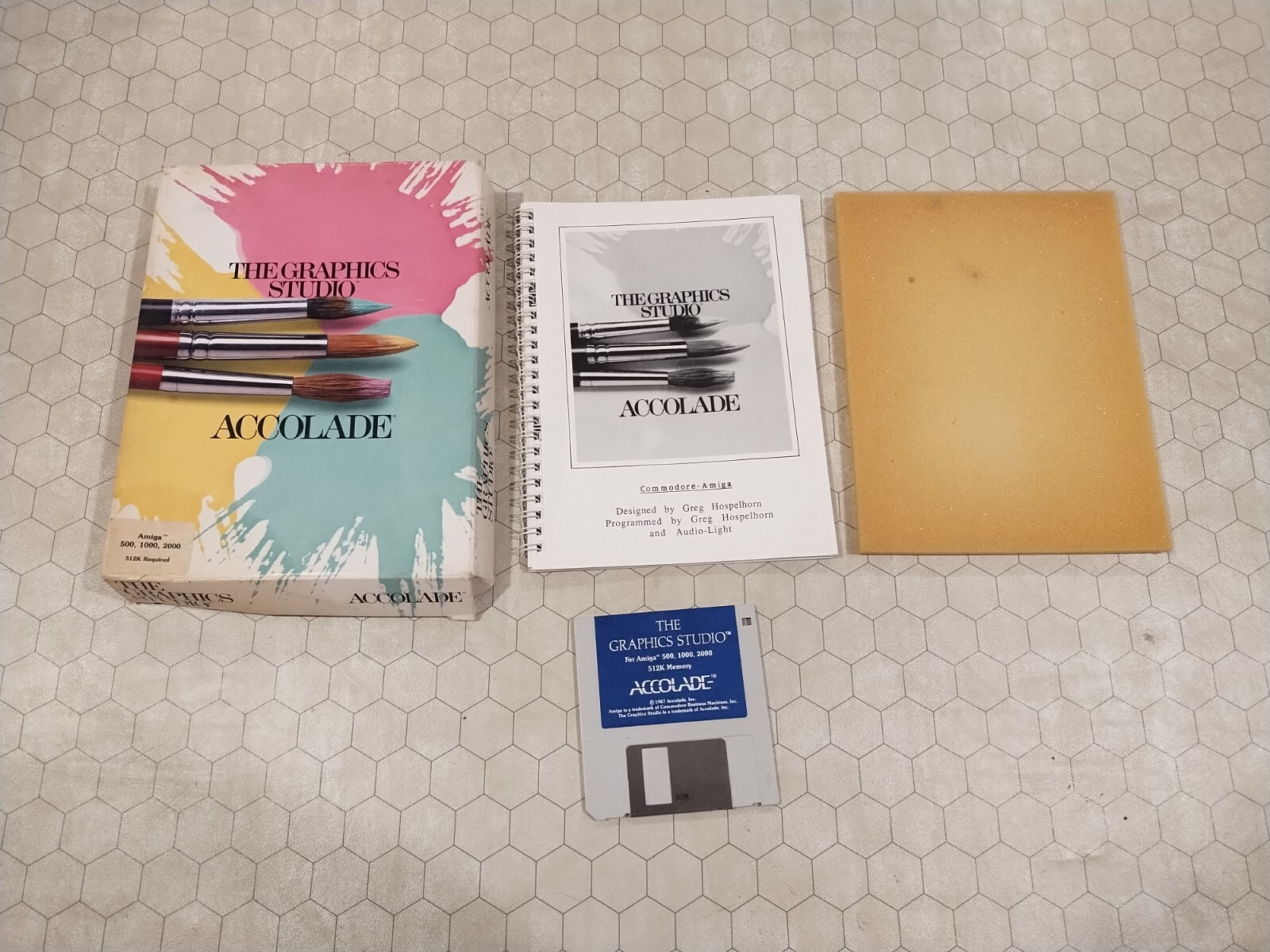 The Graphics Studio, Amiga, 3.5″ floppy disk, 1987, Accolade