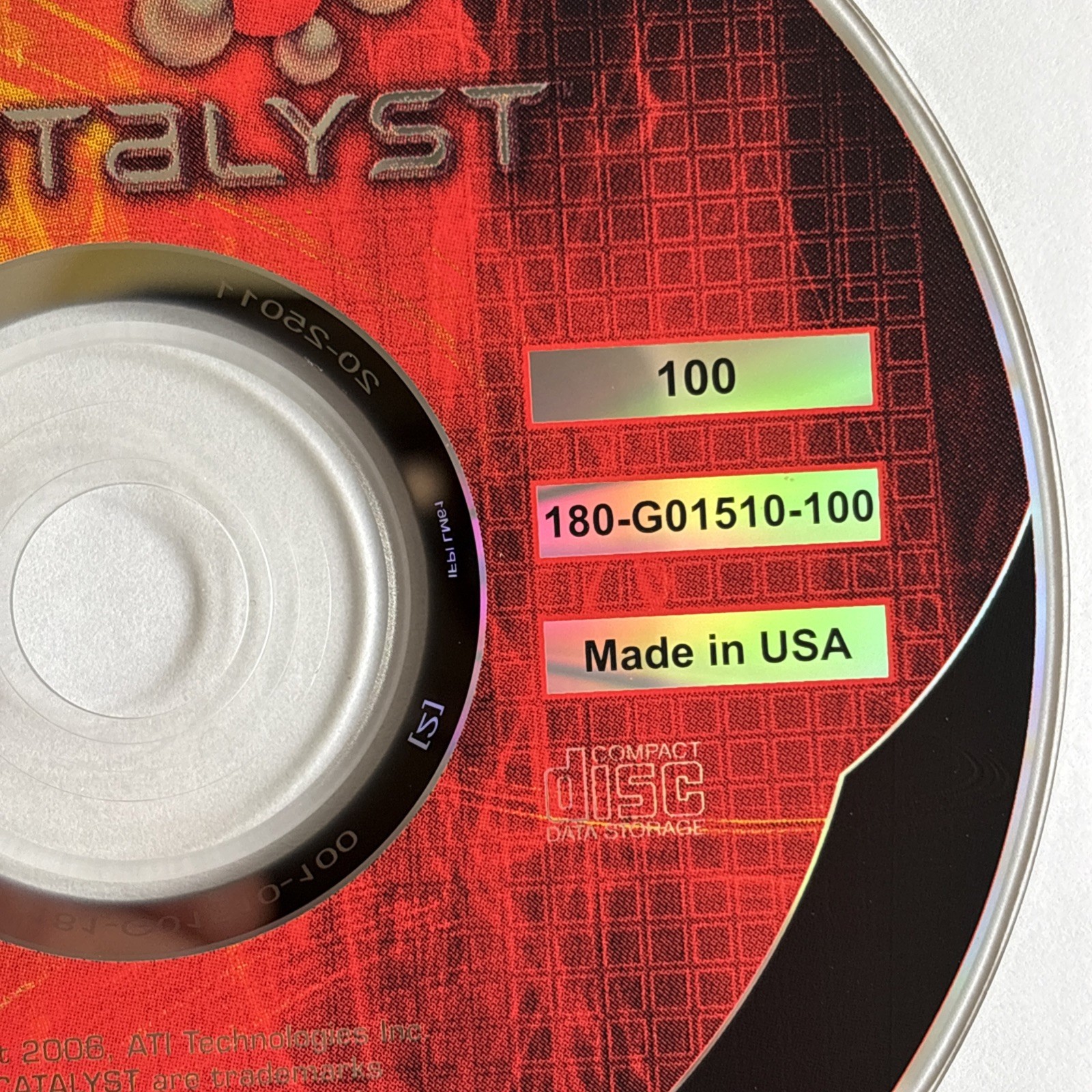 ATI Catalyst Software 2006 100 DVD 180-G01510-100