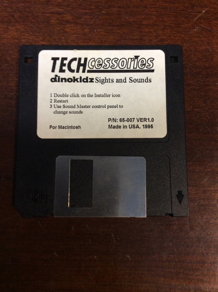 Techcessories Dinokidz Sights & Sounds For Mac 3.5″ Floppy Disc Dinosaur