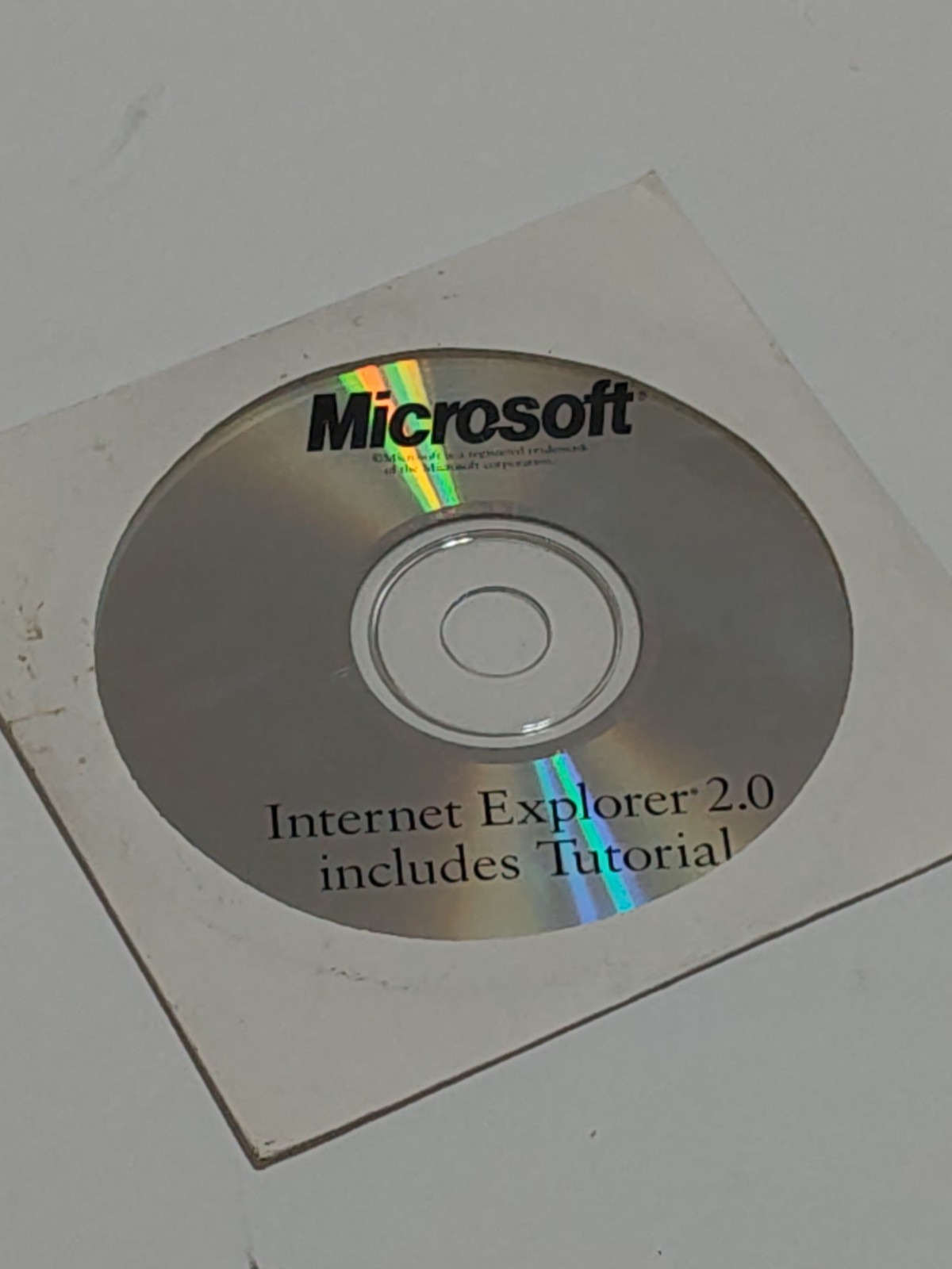 Microsoft Internet Explorer 2.0 CD Disc – PC Vintage Browser Software