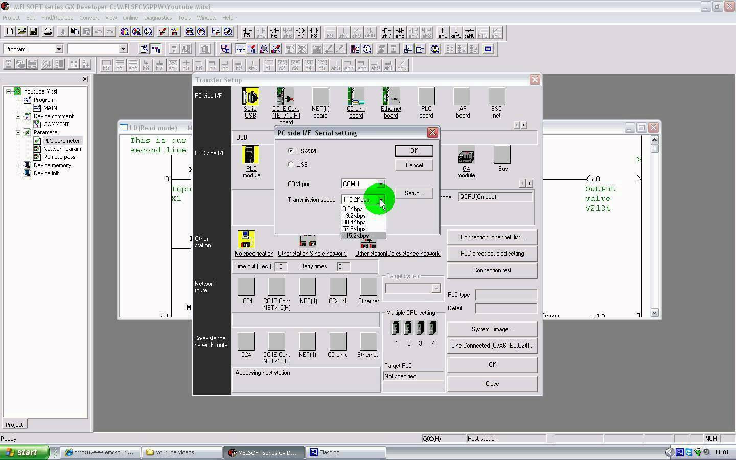 PLC Training Software Ladder Logic Learn to Program GX DEV Migro Course Lesson