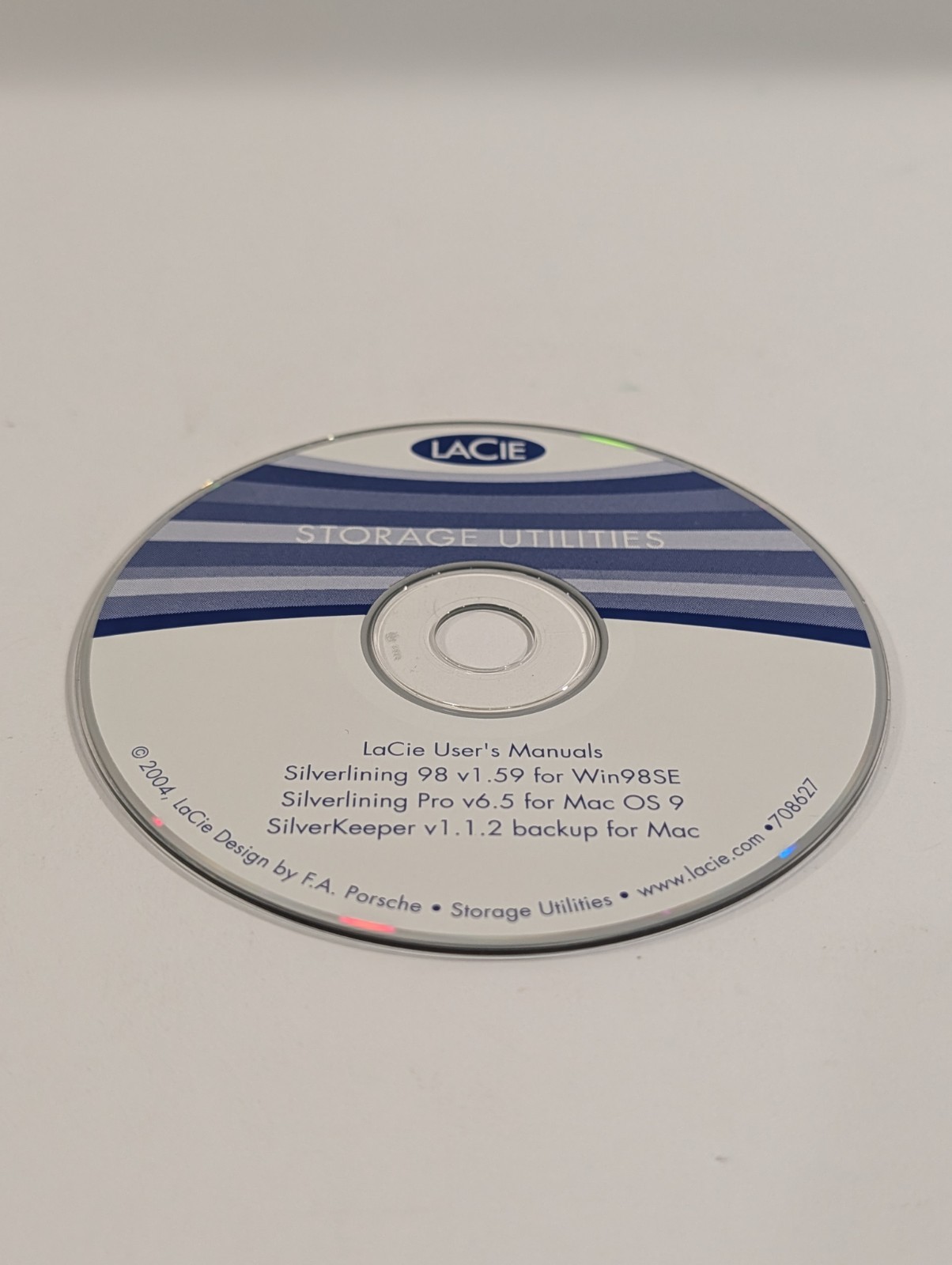 LaCie Storage Utilities User’s Manual Software Disc 2004 | Disc Only
