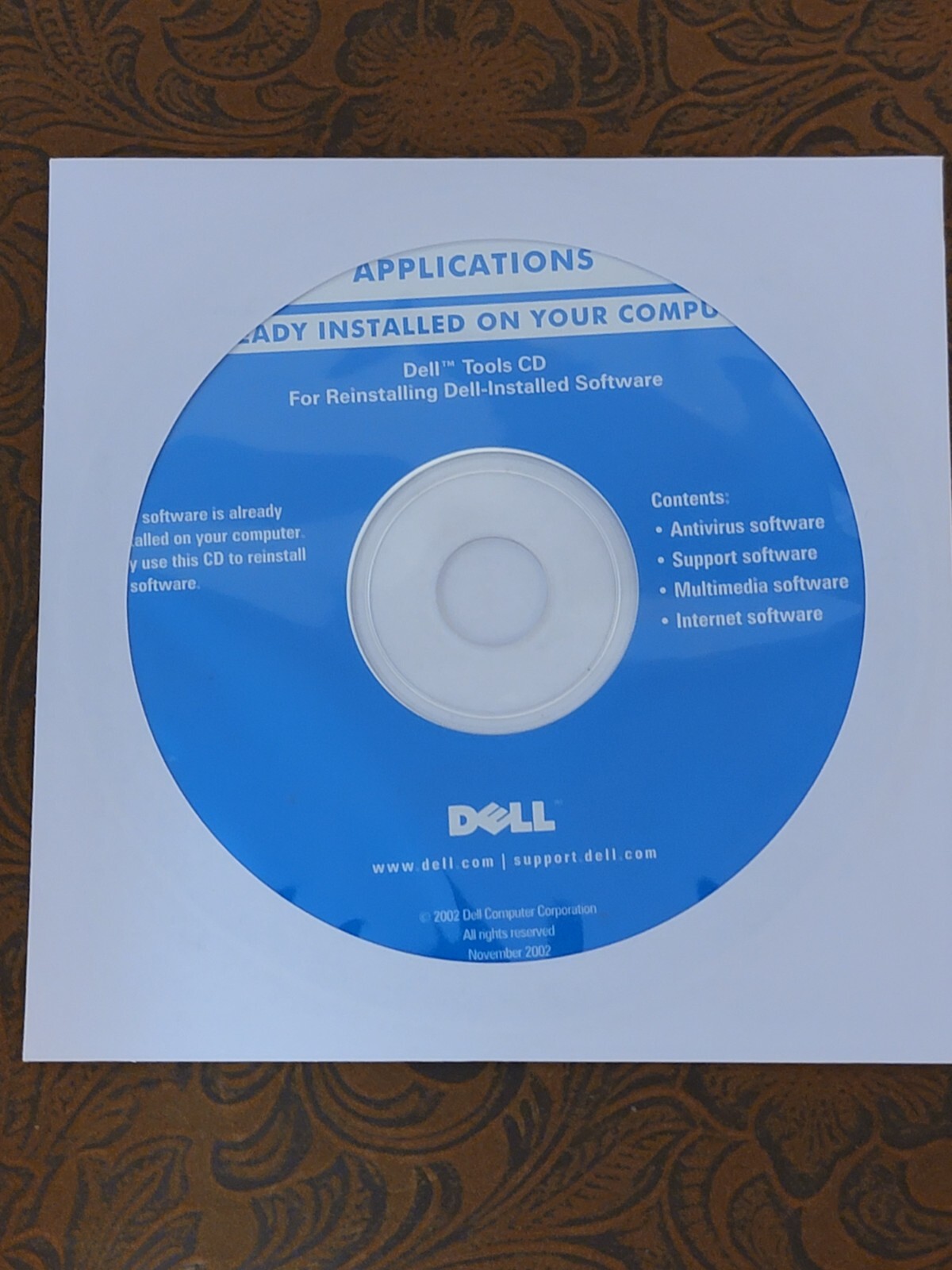 Vintage 2002 Dell Tools CD – Reinstalling Dell Tools System Software P/N 7Y053 ი
