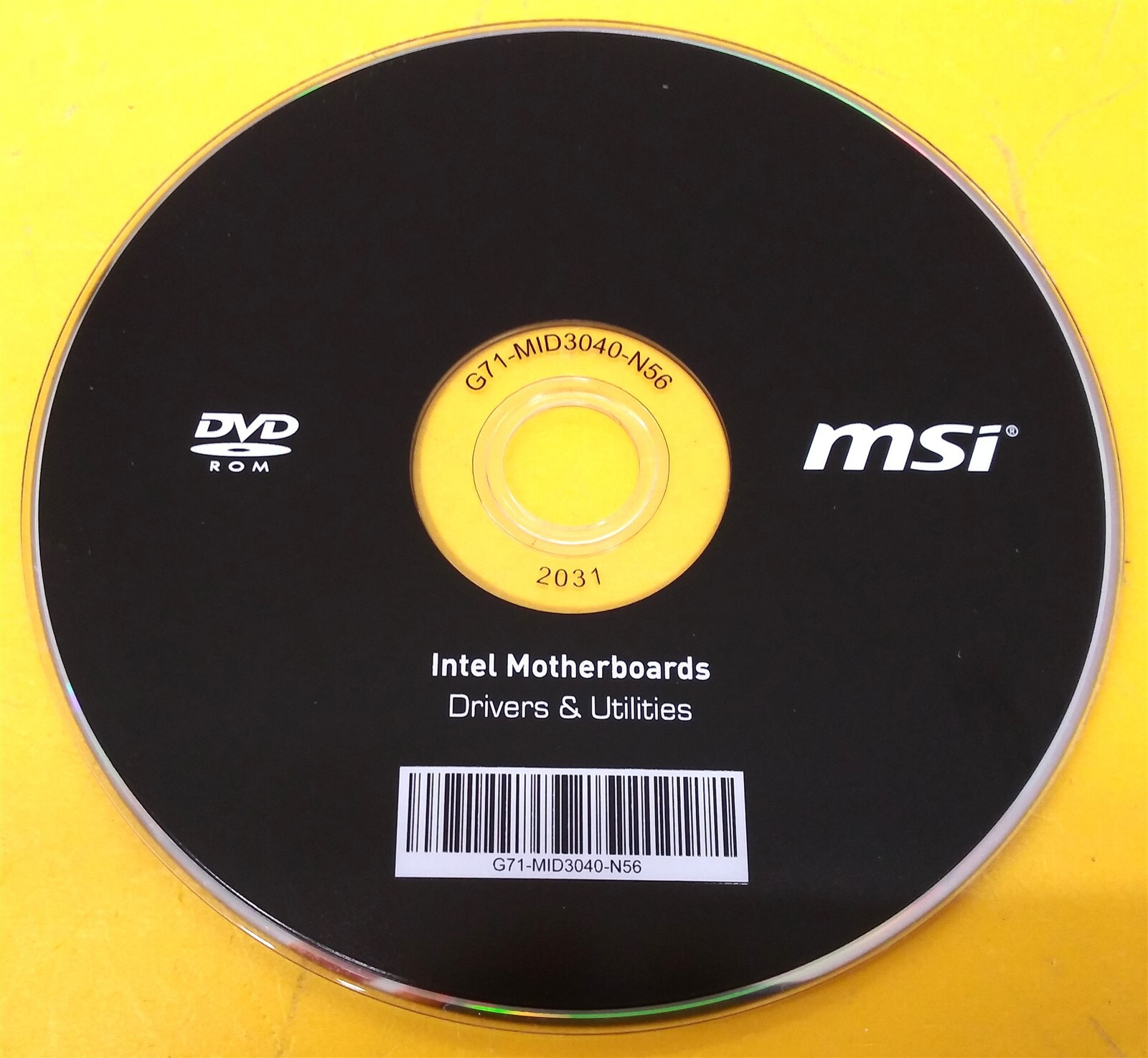 ⭐️⭐️⭐️⭐️⭐️ MSI Intel Motherboards Drivers & Utilities DVD G71-MID3040-N56