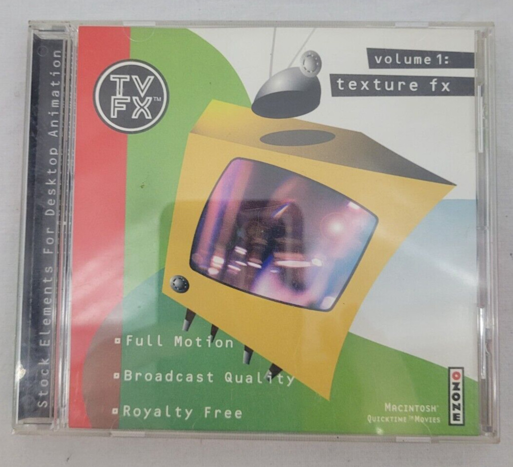 TVFX: Volume 1/Texture FX ~ Macintosh Quicktime Movies ~ c.1996
