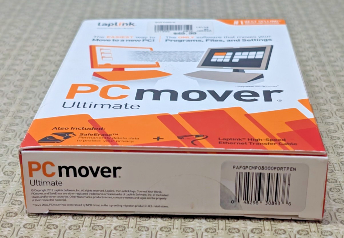 PCmover Ultimate 11 – Easily Transfer Files to New Computer – New, Sealed