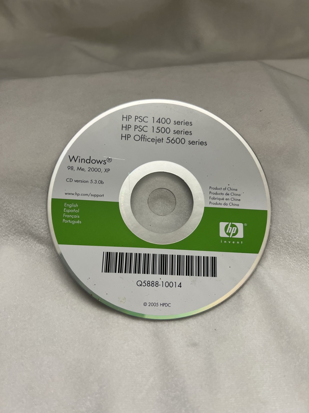 HP PSC 1400,1500,1600 Series Printer Driver Disc Windows 98-XP (Tested)