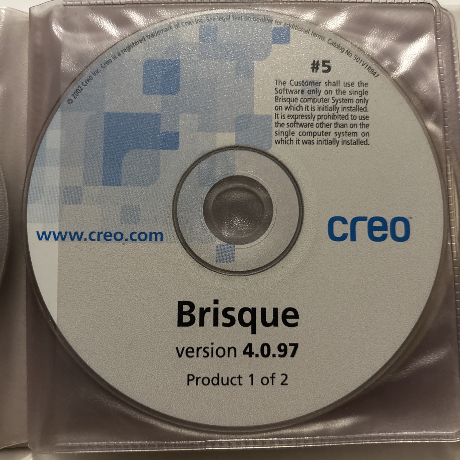 Creo Brisque 4.0.97.23 RIP Software Installation Kit – 7 CDs + Docs – Legacy