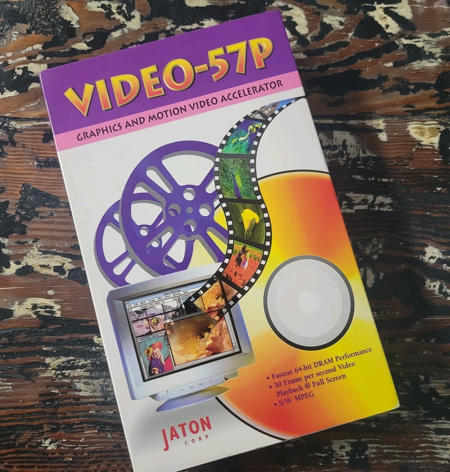 Jaton Video 57P Box w/ Paperwork, Discs and LWHA151A00 ISA Sound Card