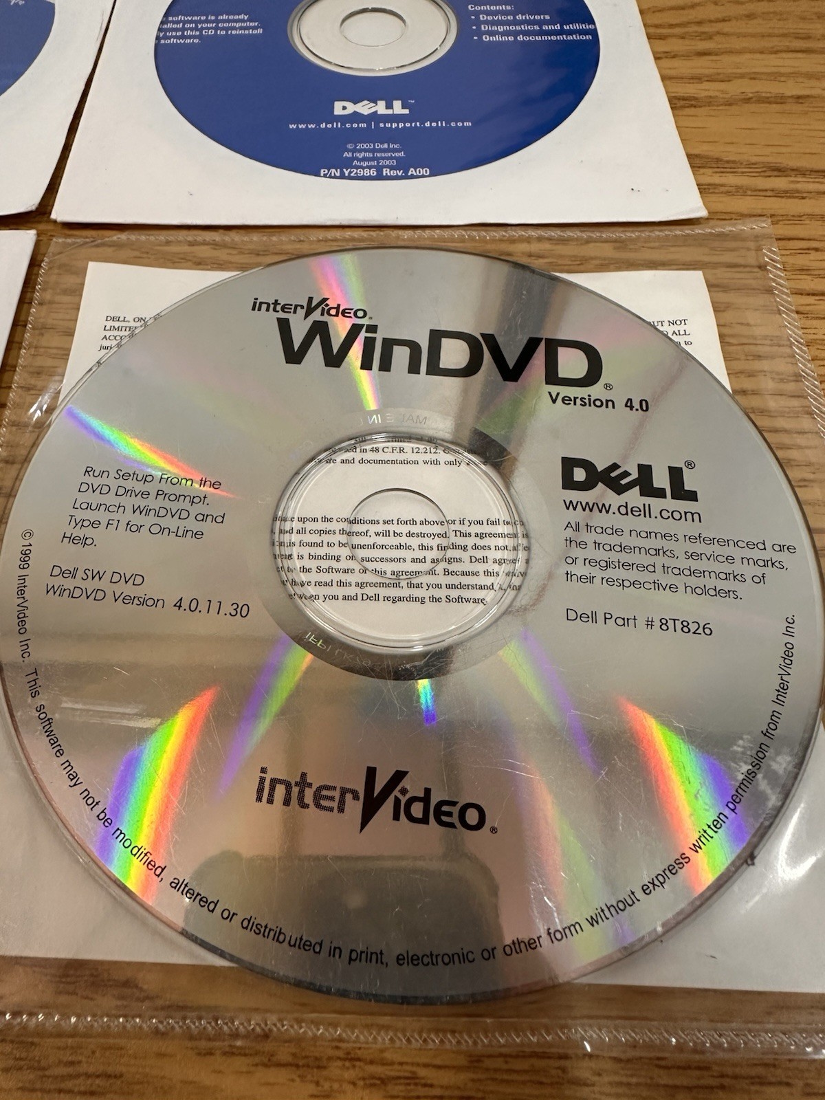 Lot Of 4 Dell Application, Drivers And Tools, Operating System And Inter Video